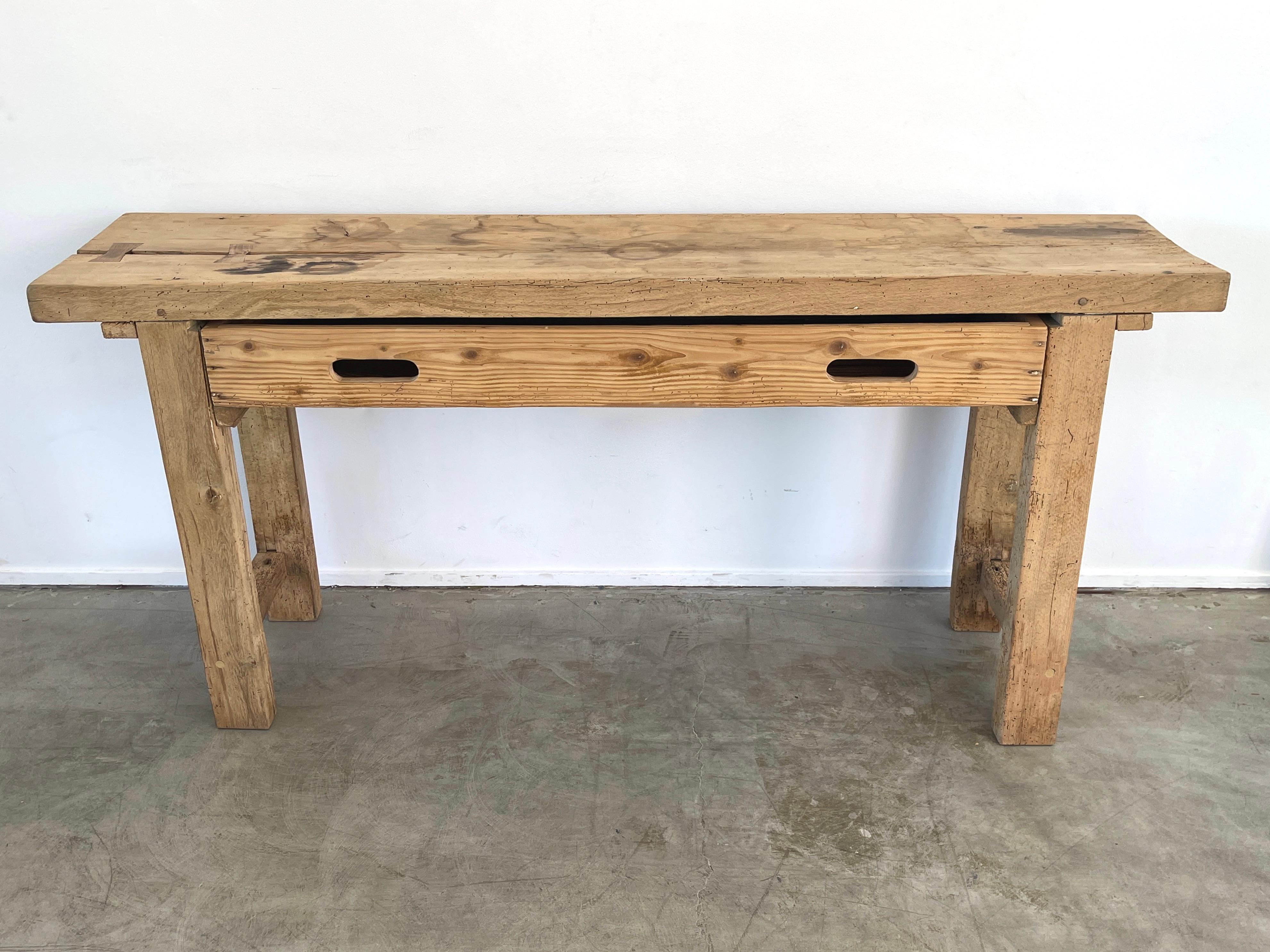 Mid-20th Century French Console w/ Drawers