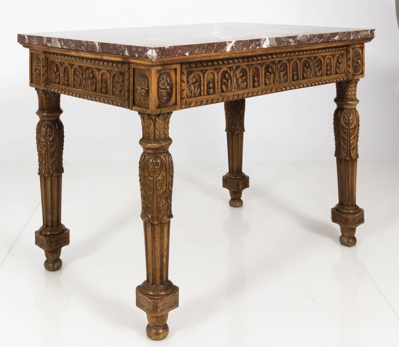 French Console with Marble Top 6