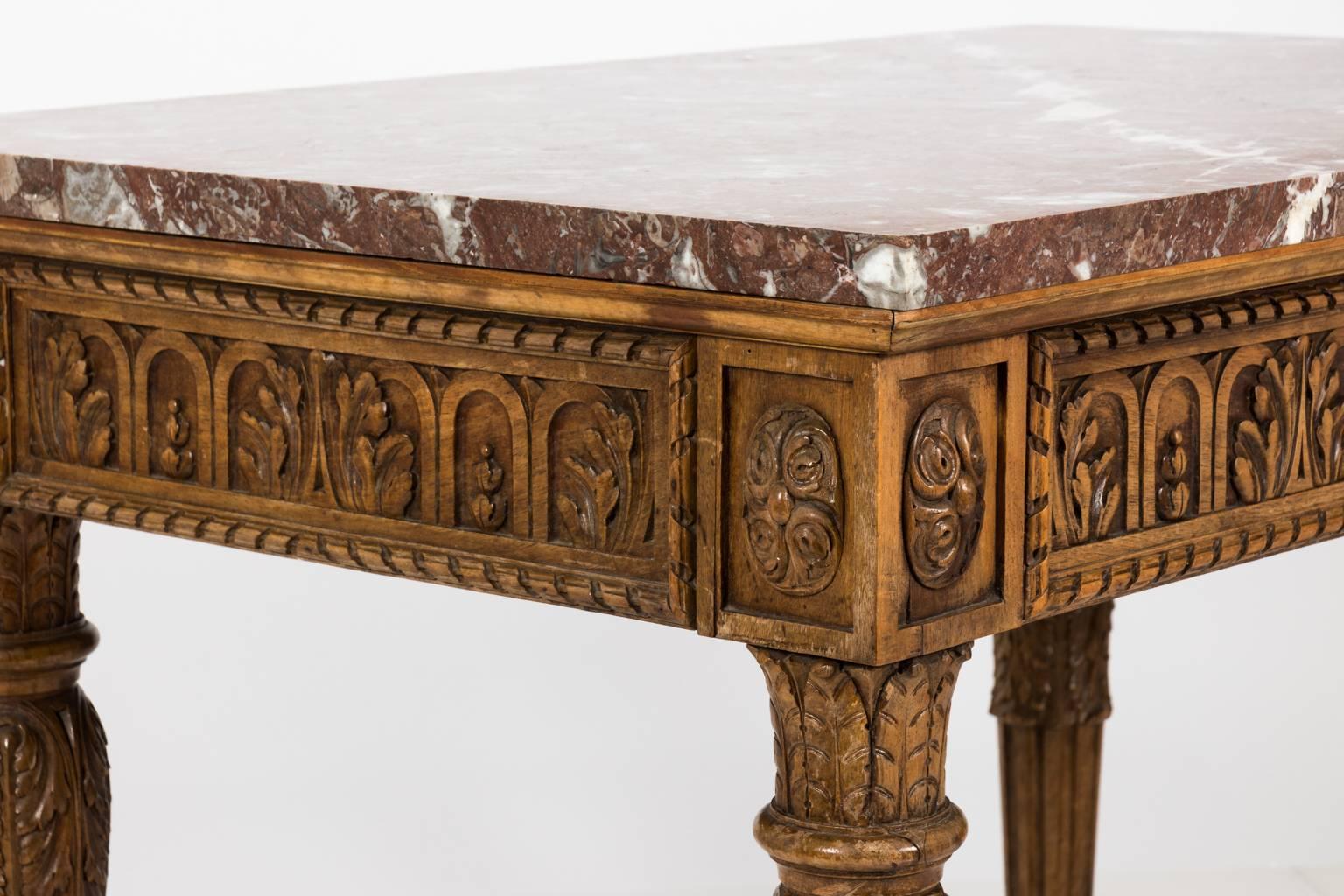 French Console with Marble Top 7