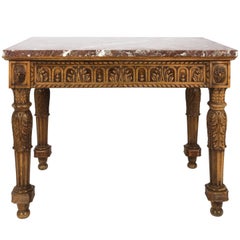 French Console with Marble Top