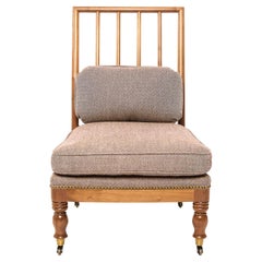 French Consulate-Inspired Fireside Chair in H&S Tweeds – Tent by Darren Henault