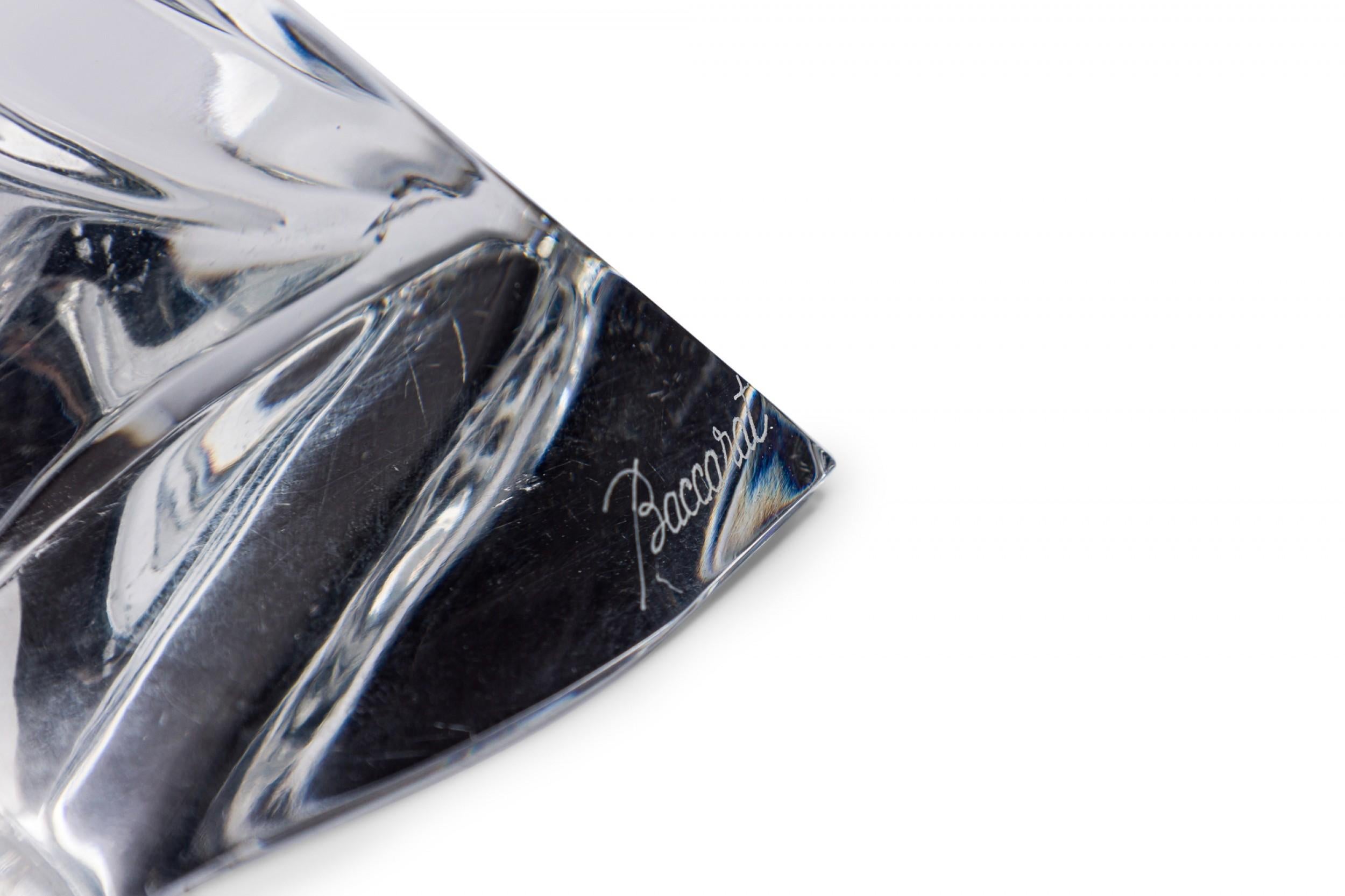 Cristallo French Contemporary Baccarat Crystal Figure of a Rearing Horse in vendita