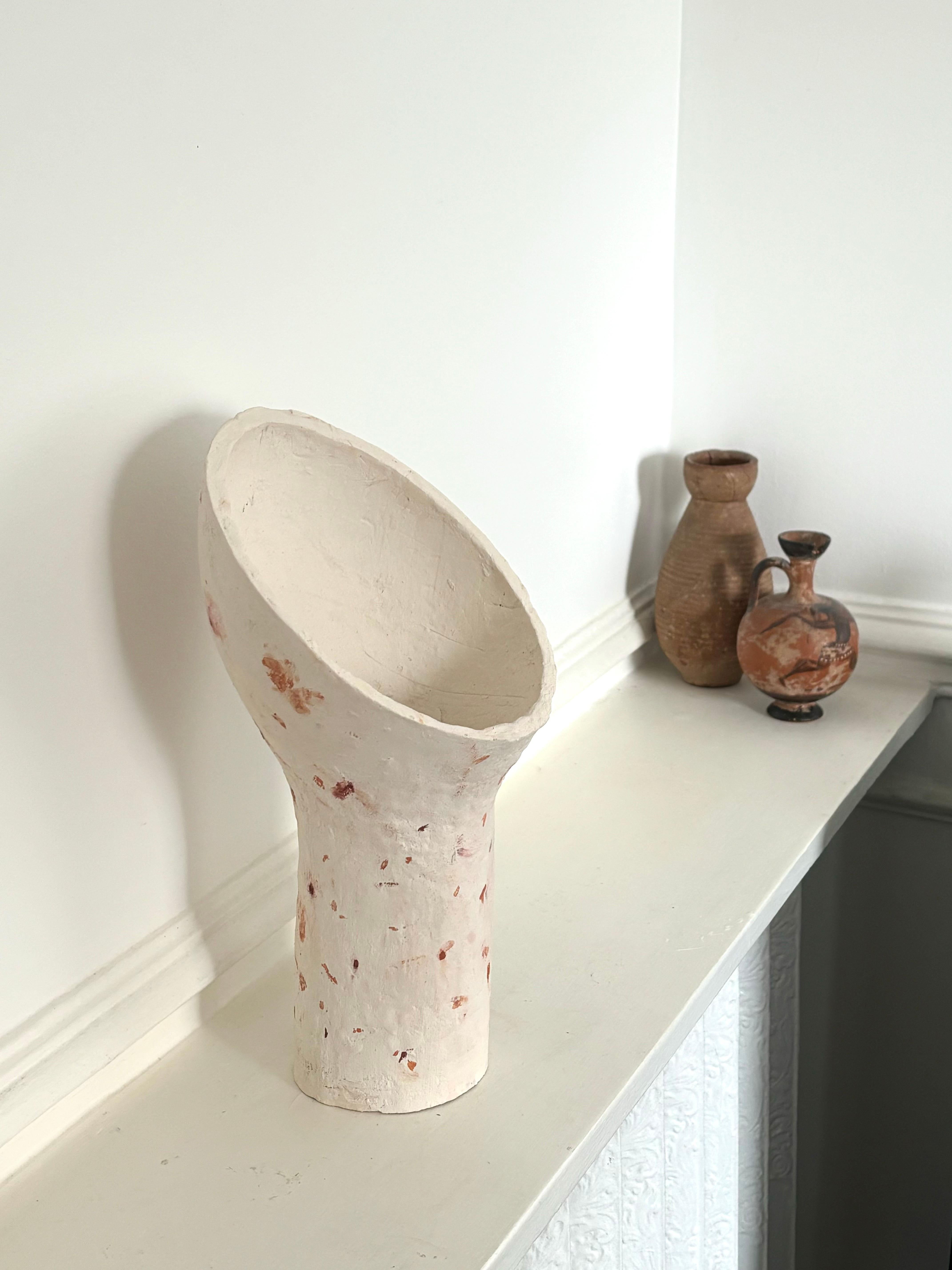 Lámpara francesa de cerámica contemporánea, 