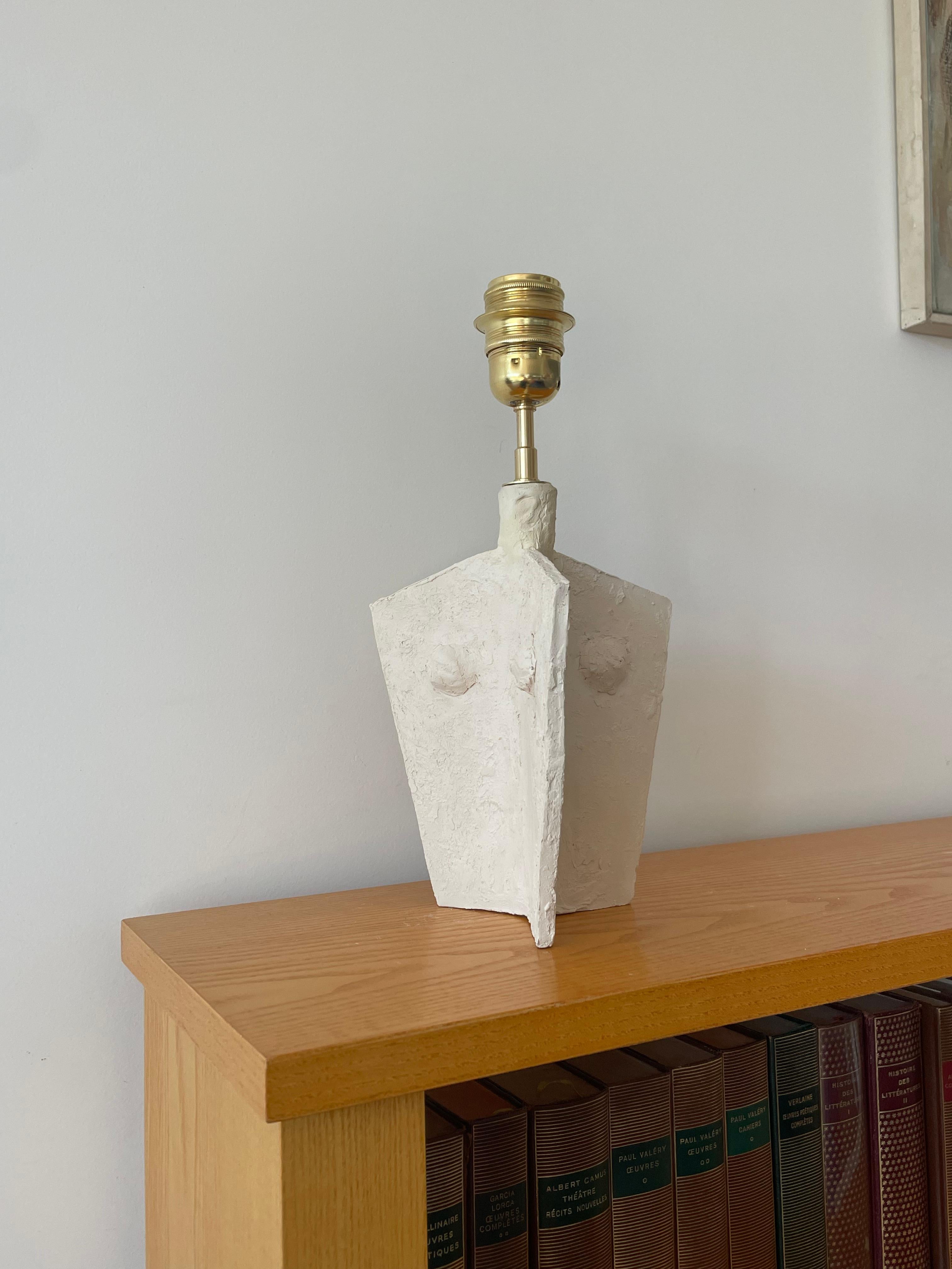 Lámpara francesa de cerámica contemporánea, 