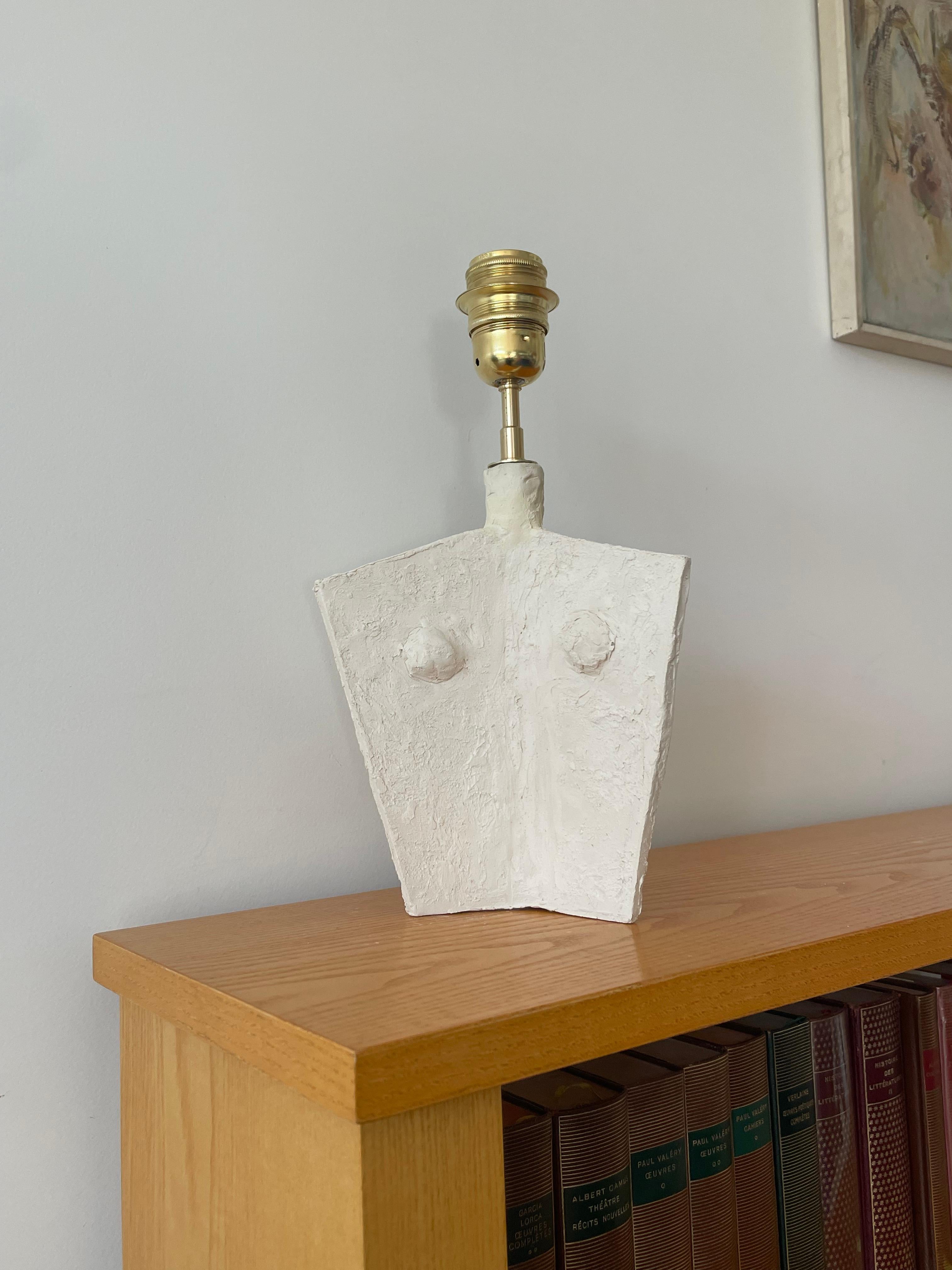 Lámpara francesa de cerámica contemporánea, 