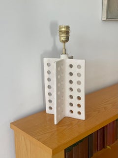 French contemporary ceramic lamp, "L 01" by Renzo Maar