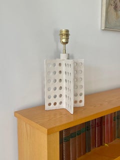 French contemporary ceramic lamp, "L 02" by Renzo Maar