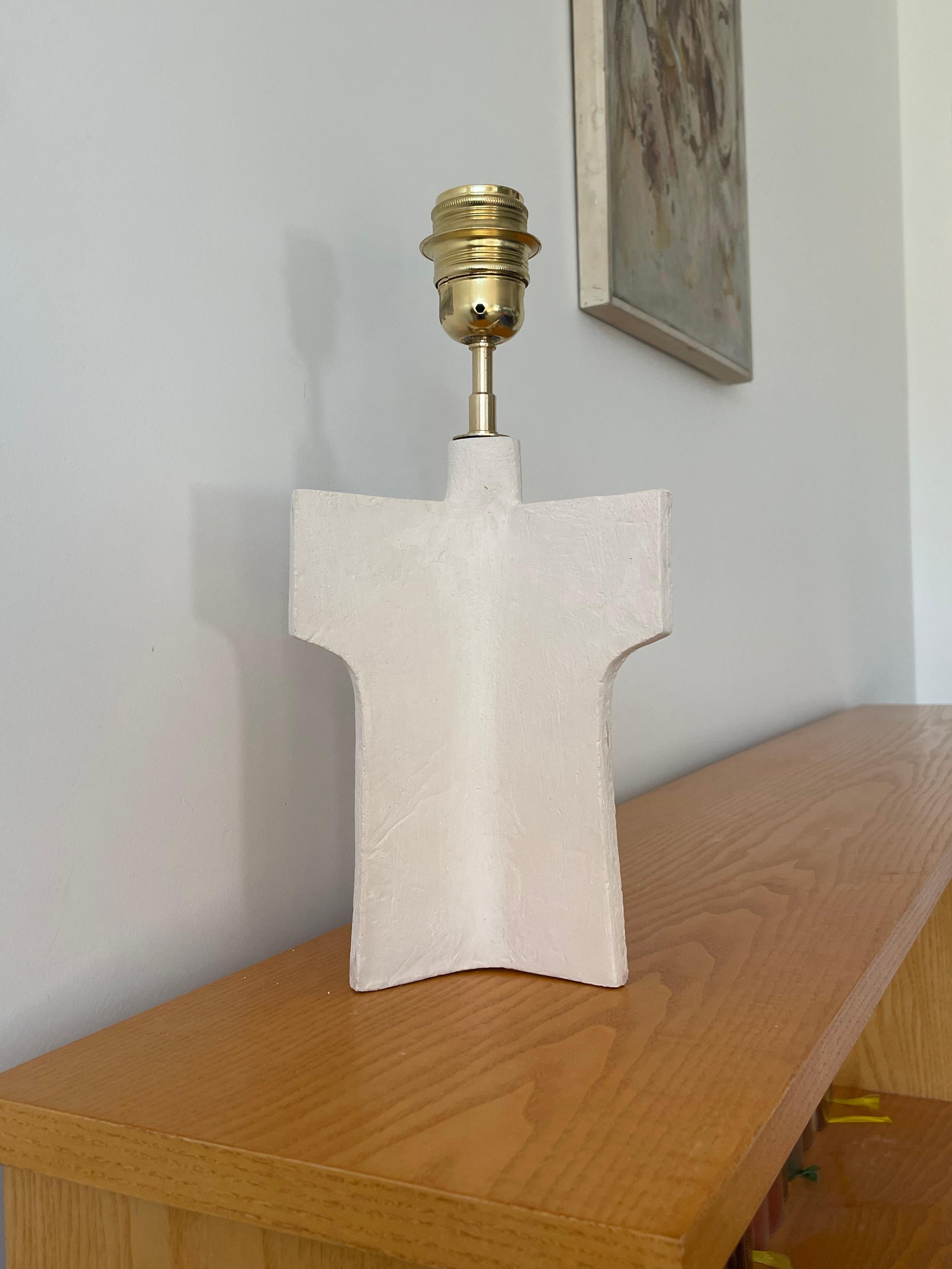 Lámpara francesa de cerámica contemporánea, 