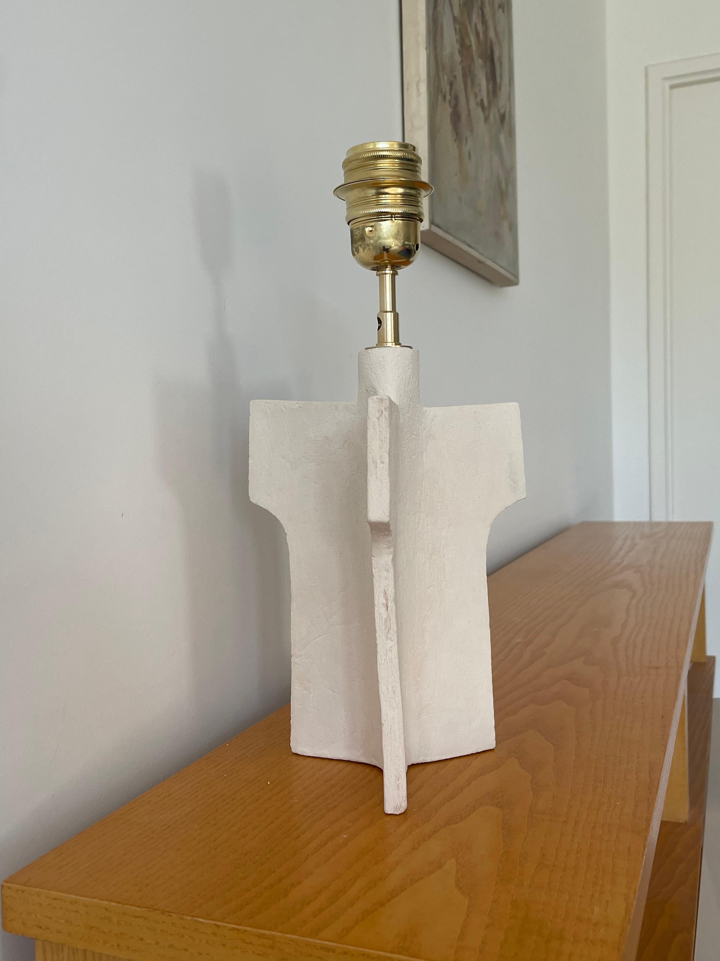 Lámpara francesa de cerámica contemporánea, 