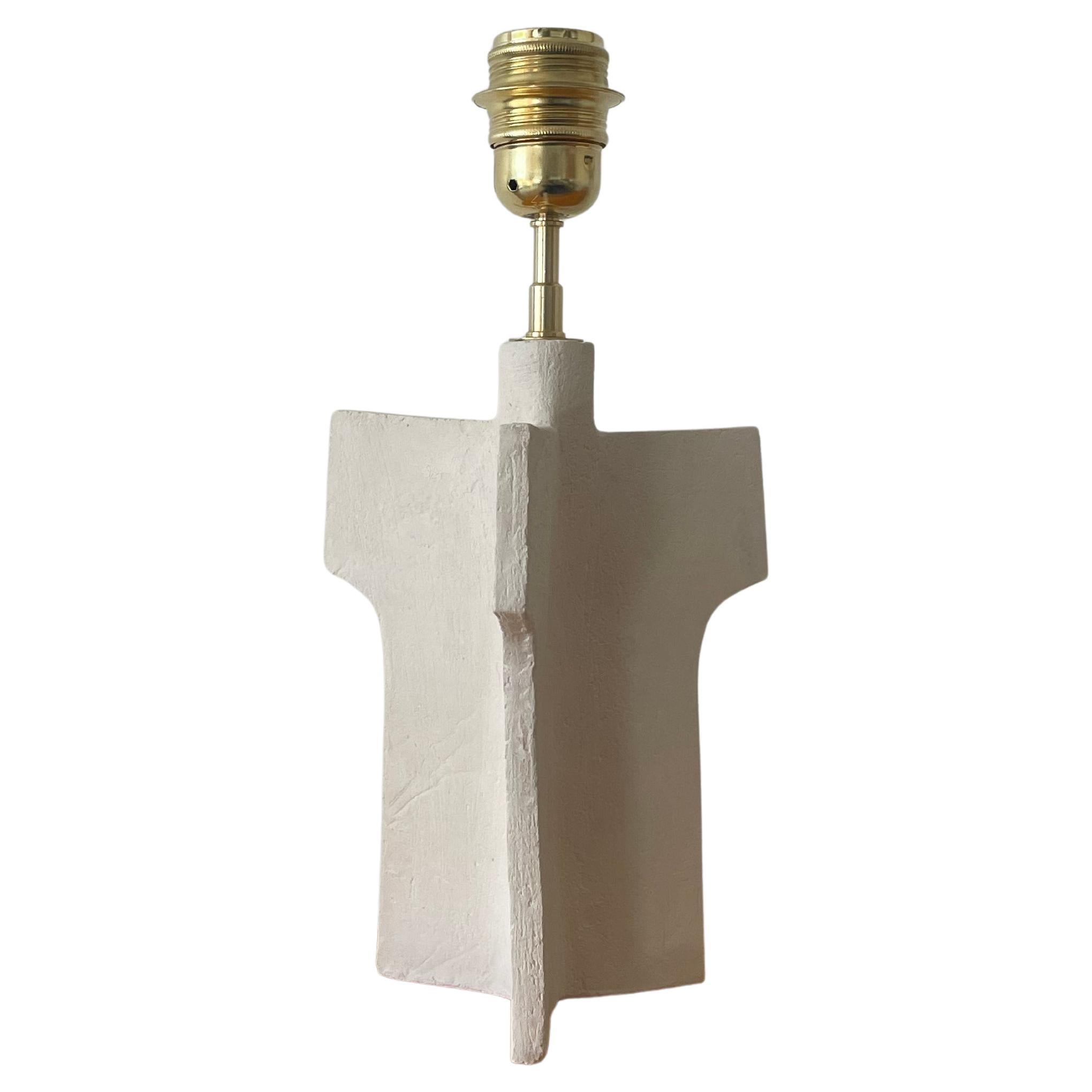 Lampe en céramique contemporaine française, "L 02" par Renzo Maar