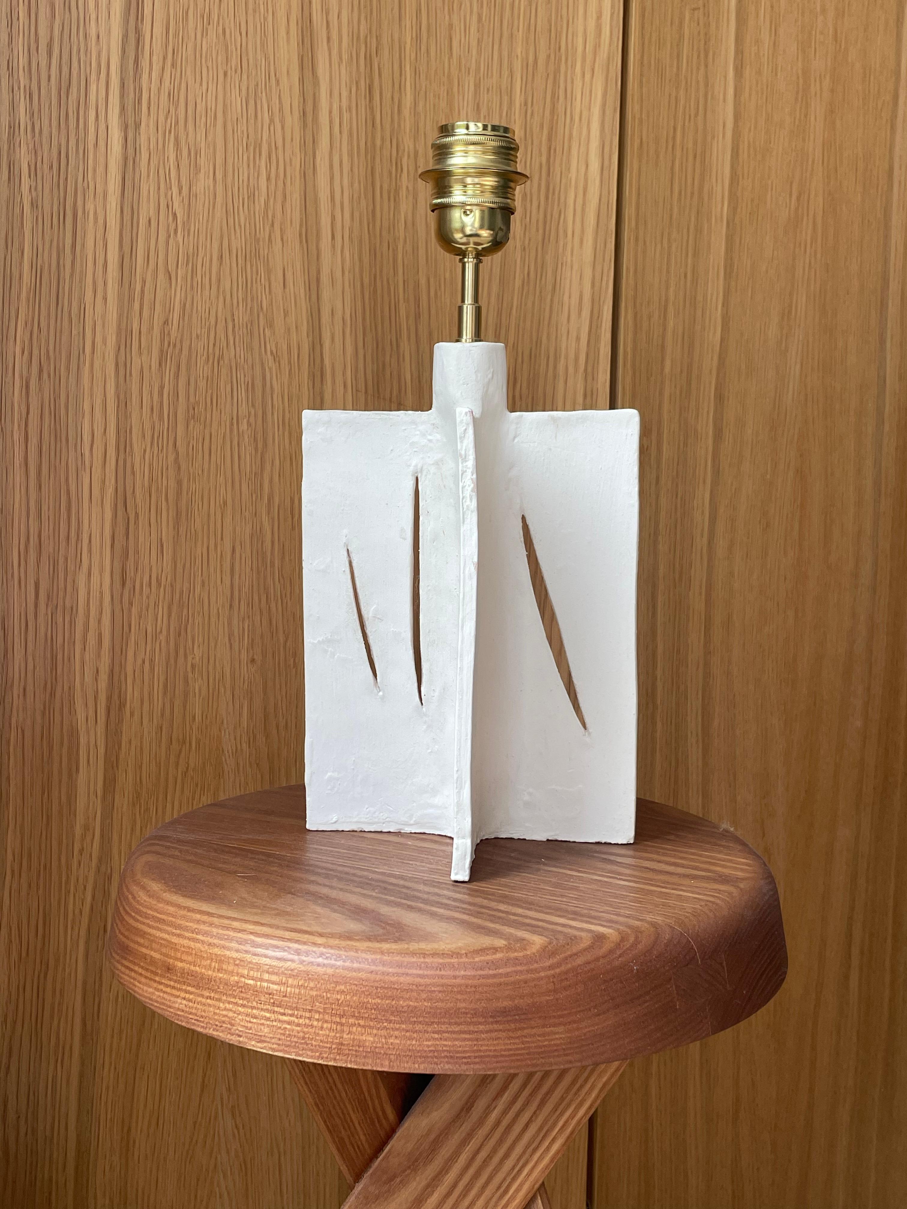 Lámpara francesa de cerámica contemporánea, 