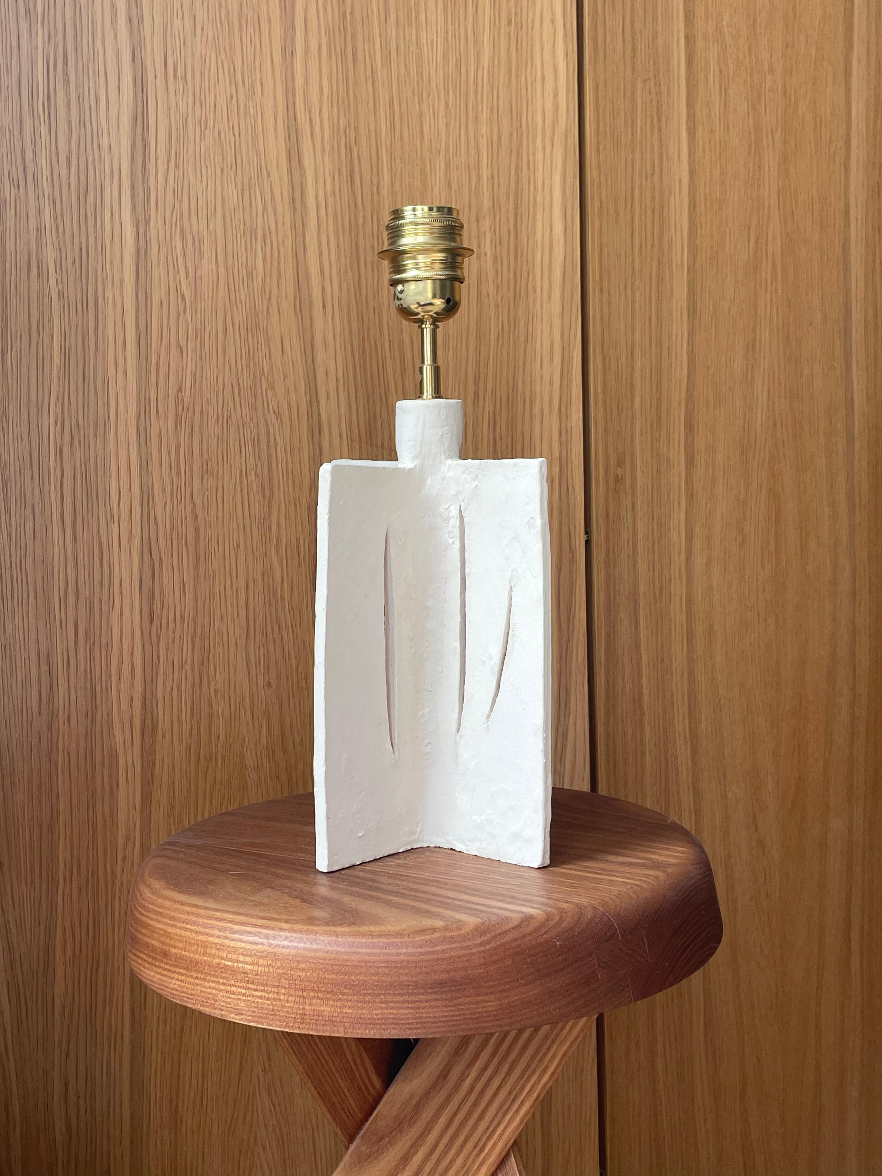 Lámpara francesa de cerámica contemporánea, 