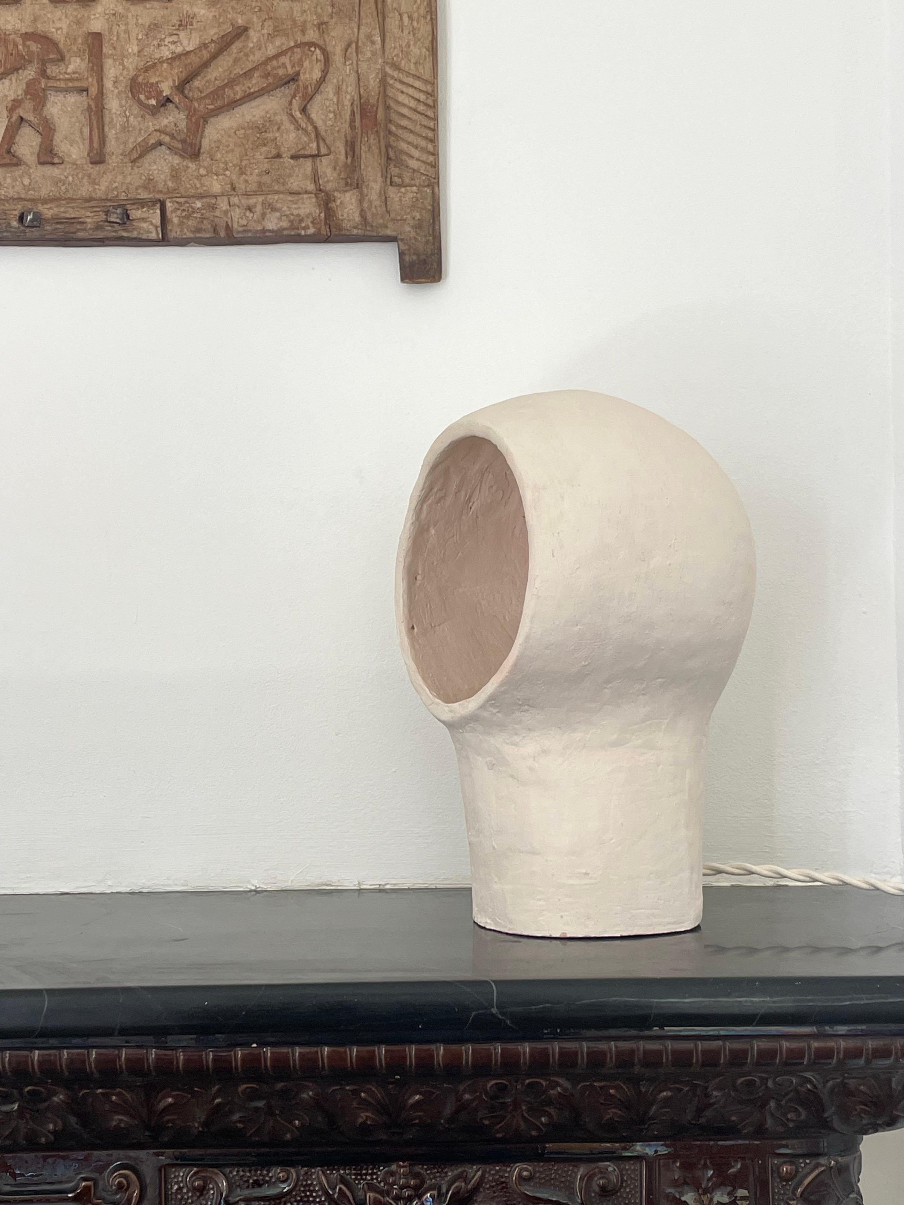 Lámpara francesa de cerámica contemporánea, 