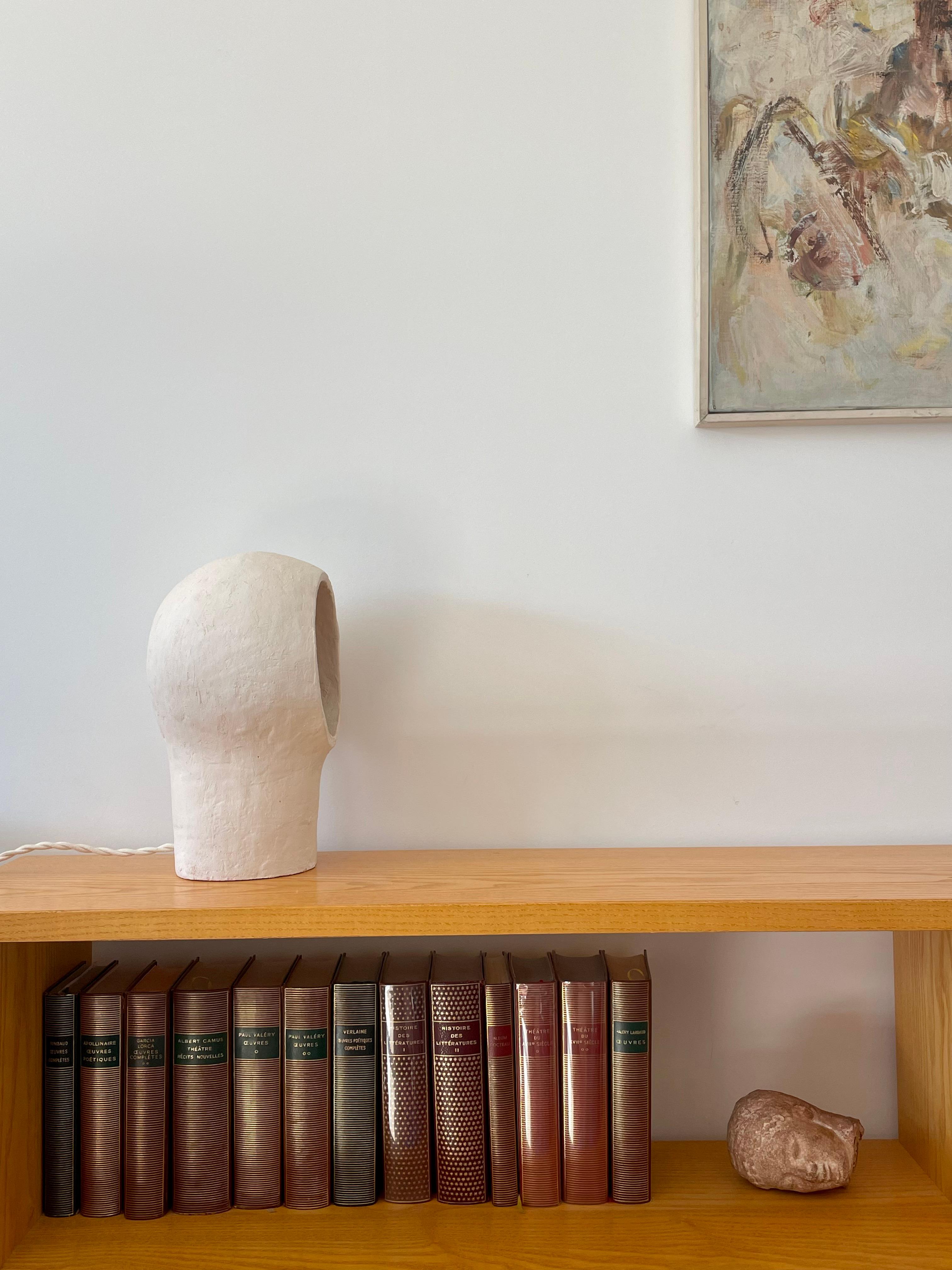 Lámpara francesa de cerámica contemporánea, 