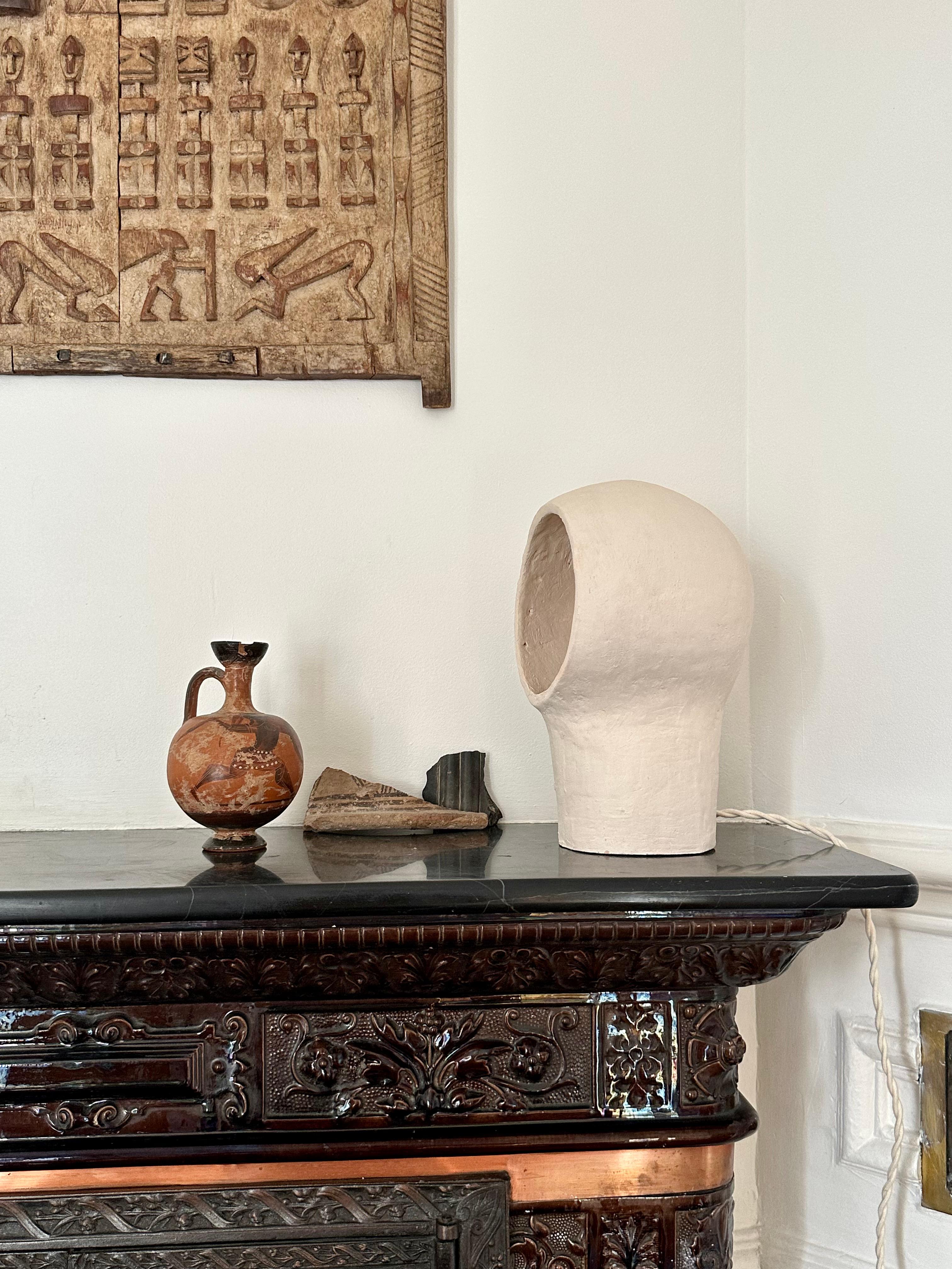 Lámpara francesa de cerámica contemporánea, 