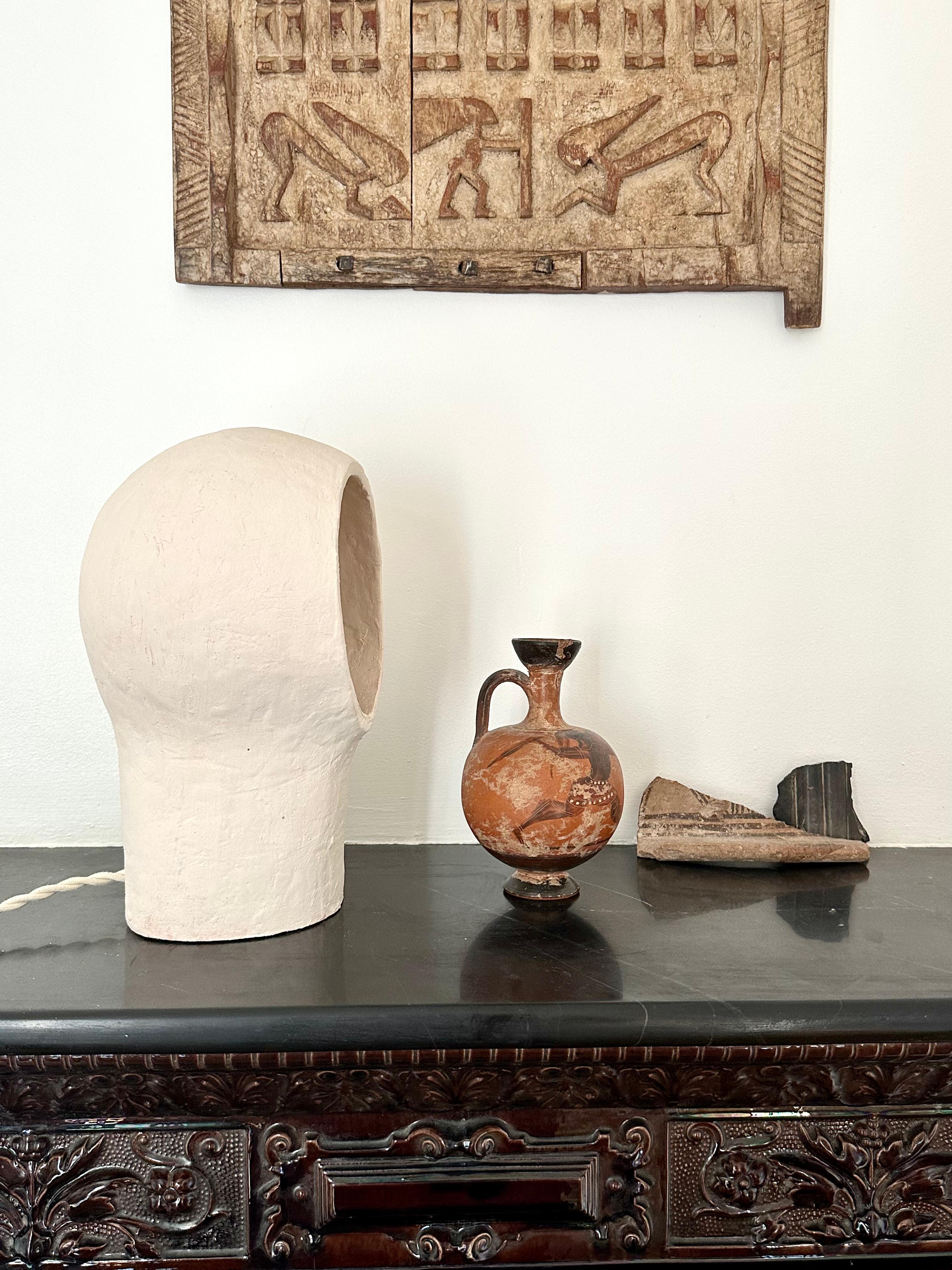 Lámpara francesa de cerámica contemporánea, 