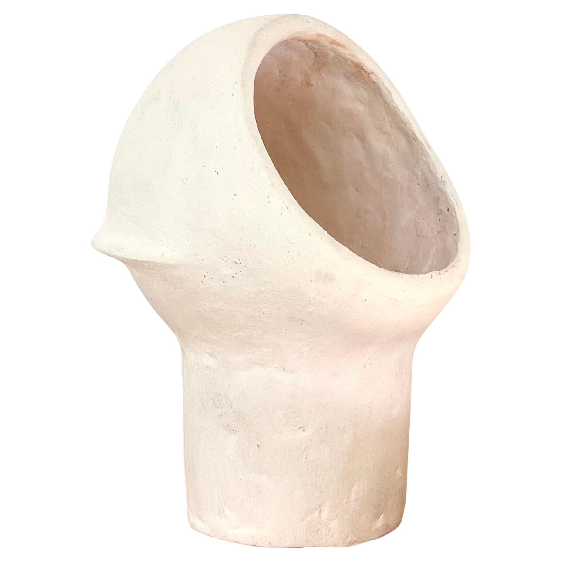 Lámpara francesa de cerámica contemporánea, "Saturno" de Renzo Maar