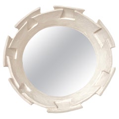 Miroir français contemporain en céramique, "Labirinto" de Renzo Maar