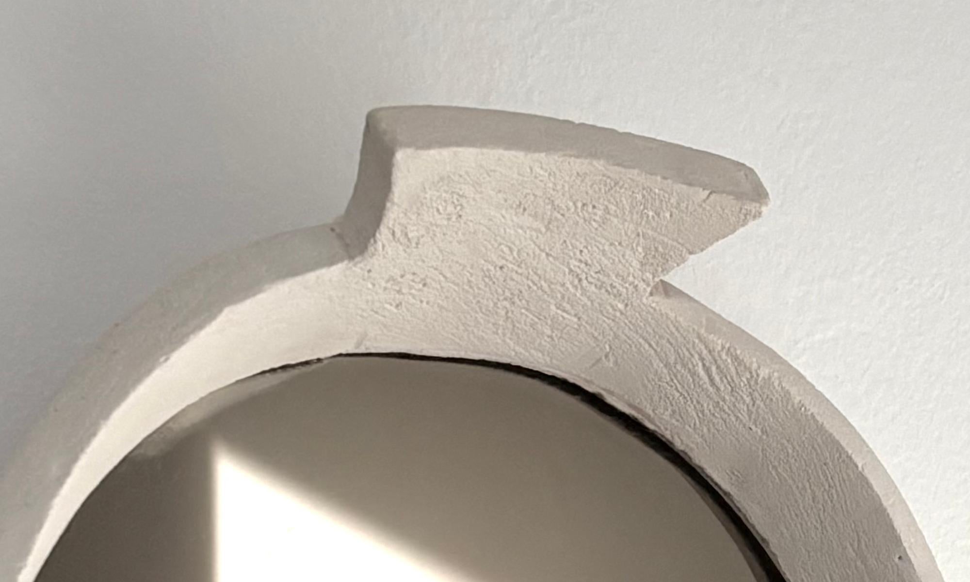 Zeitgenössischer französischer Keramikspiegel 