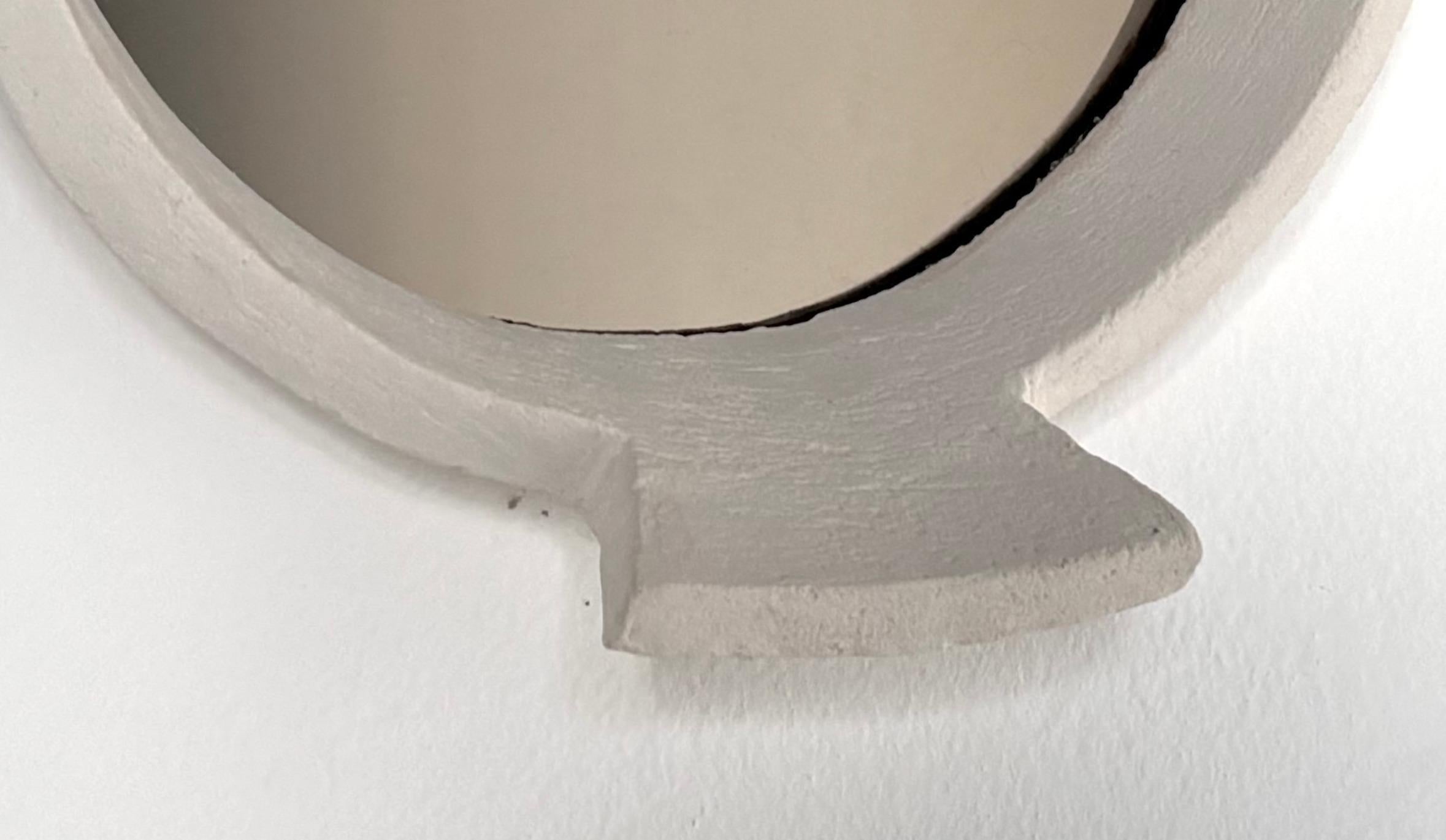 Zeitgenössischer französischer Keramikspiegel 