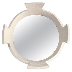 Zeitgenössischer französischer Keramikspiegel "Quadrifoglio" von Renzo Maar