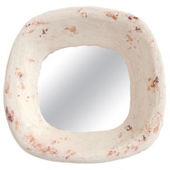 Miroir français contemporain en céramique, "Roma" de Renzo Maar