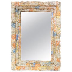 Vintage French Contemporary Mirror, "Composition" by Pascal & Annie