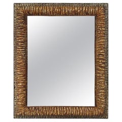 Vintage French Contemporary Mirror, "Relief" by Pascal & Annie