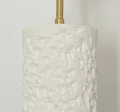 French contemporary plaster lamp, "Colonna" by Renzo Maar