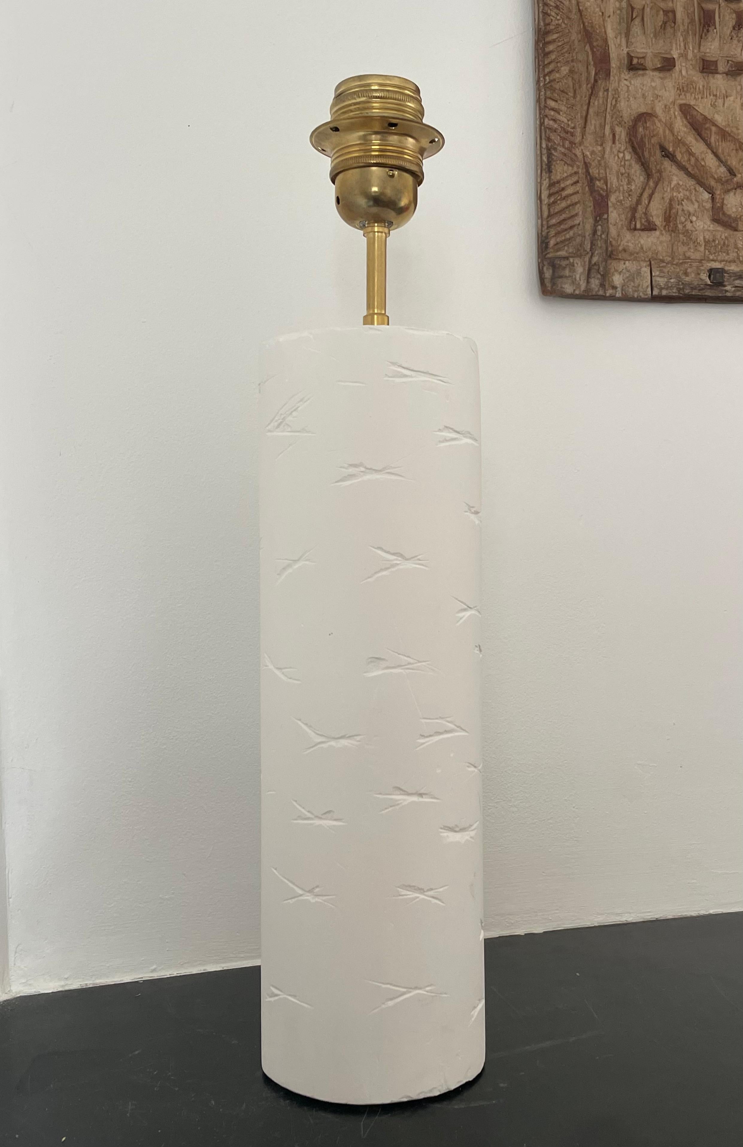 Lámpara francesa contemporánea de yeso, 