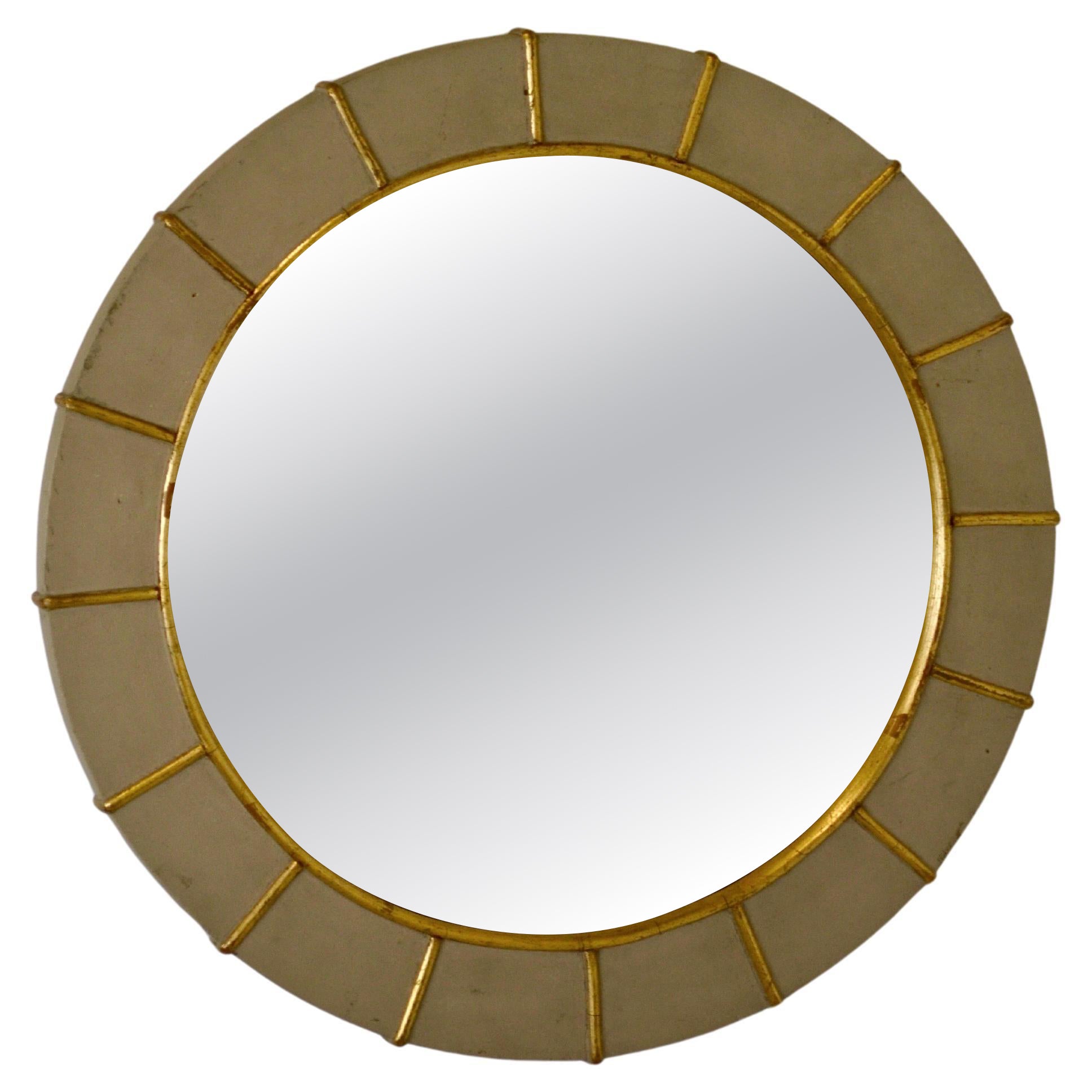 French Convex “Witch” Mirror, 1940s im Angebot