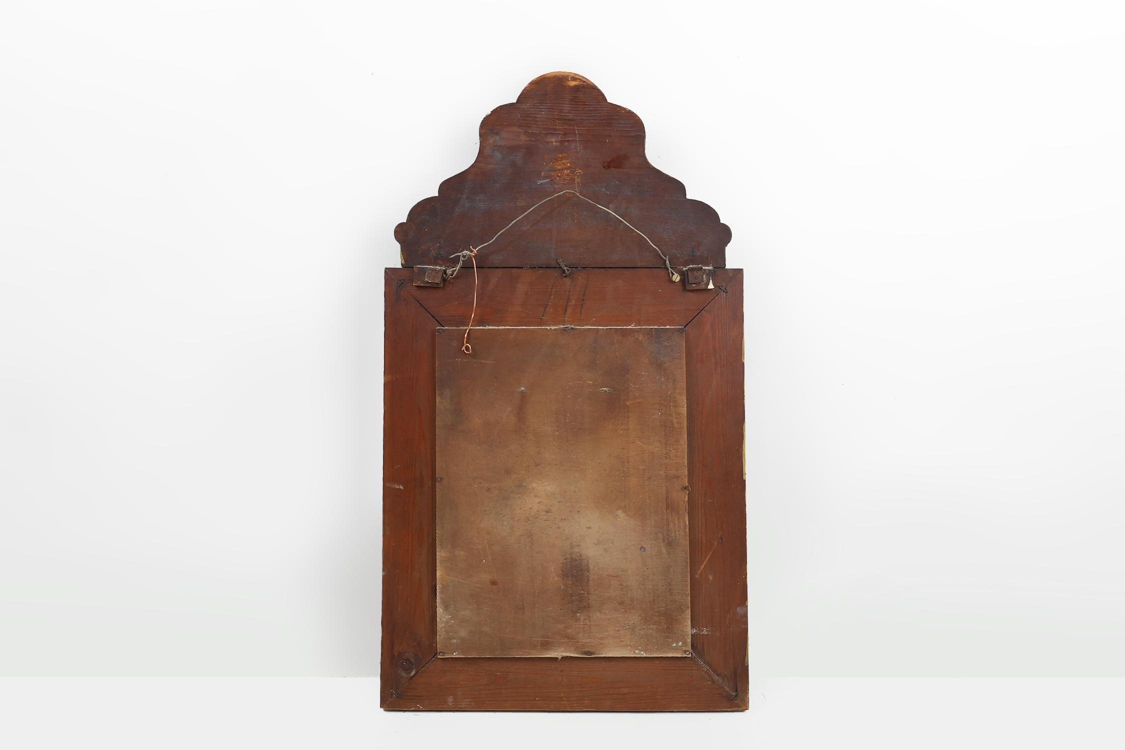 Armario de pared Art Decó francés de cobre con espejo biselado, años 30 en venta 3