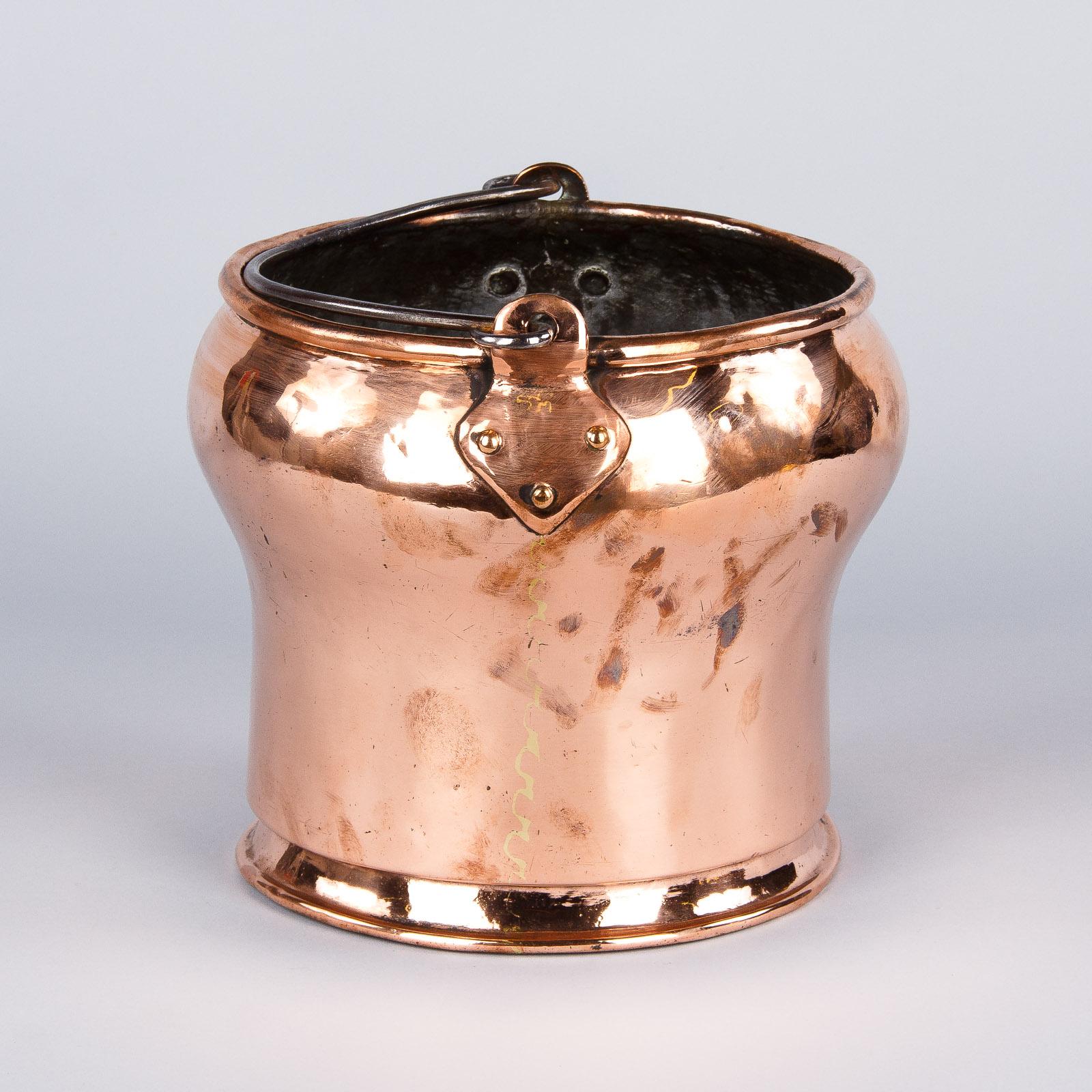 French Copper Bucket, Late 19th Century 8