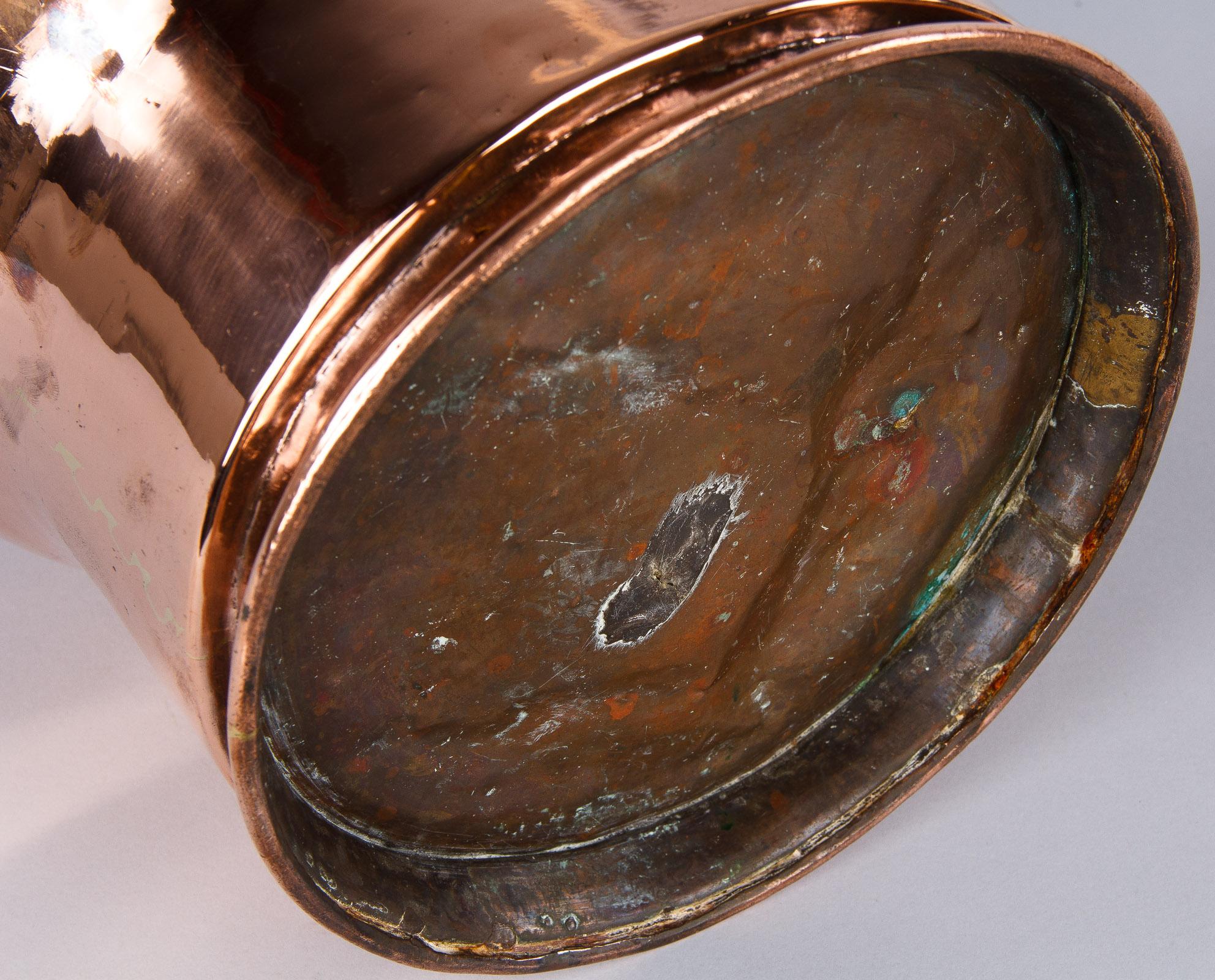 French Copper Bucket, Late 19th Century 11