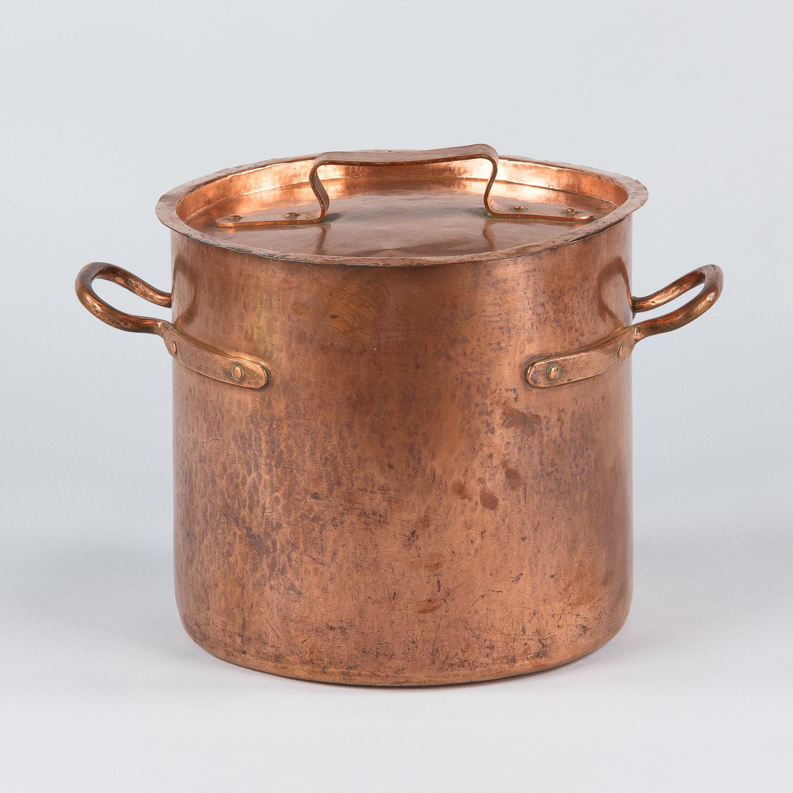 French Copper Cauldron, 19th Century 9