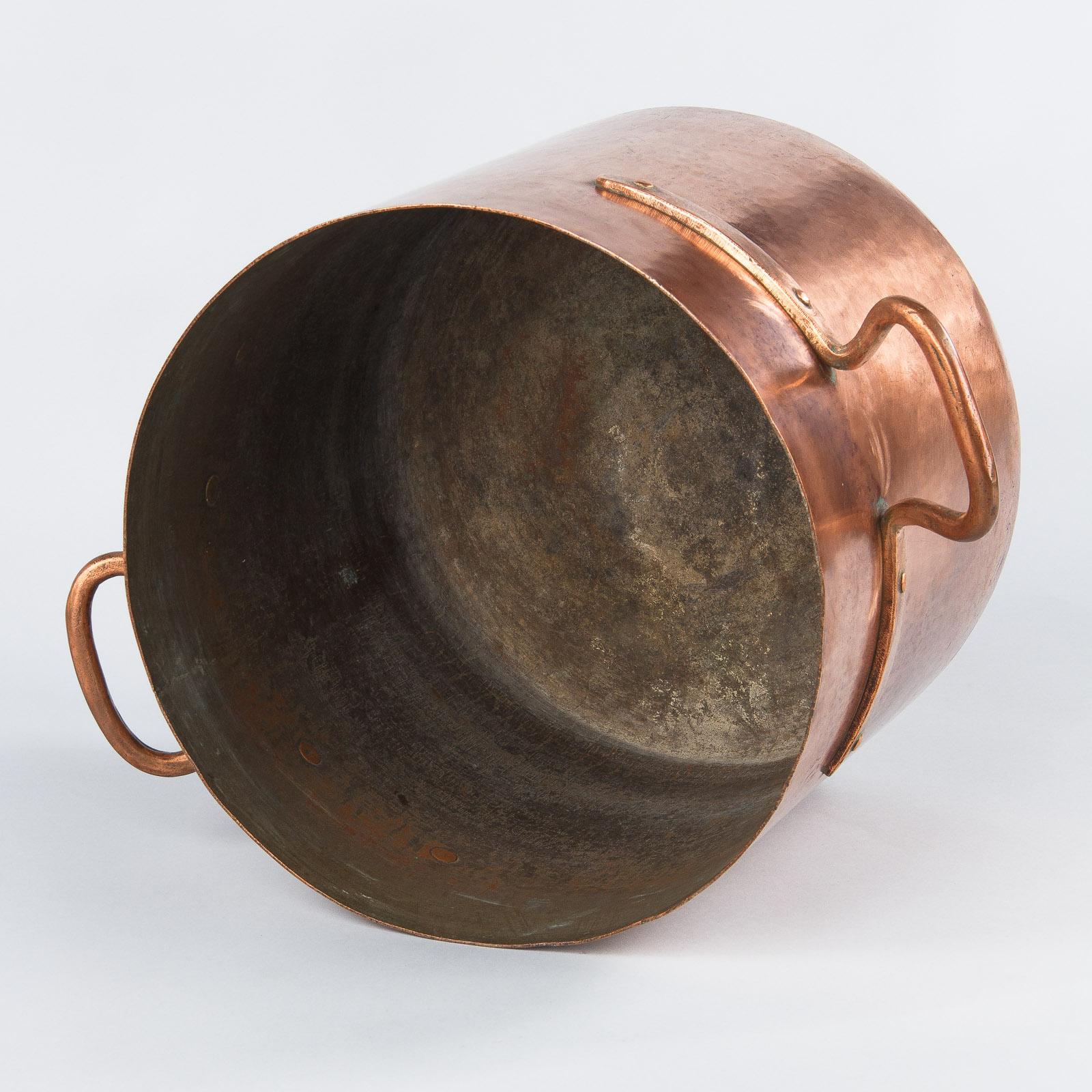 French Copper Cauldron, 19th Century 12