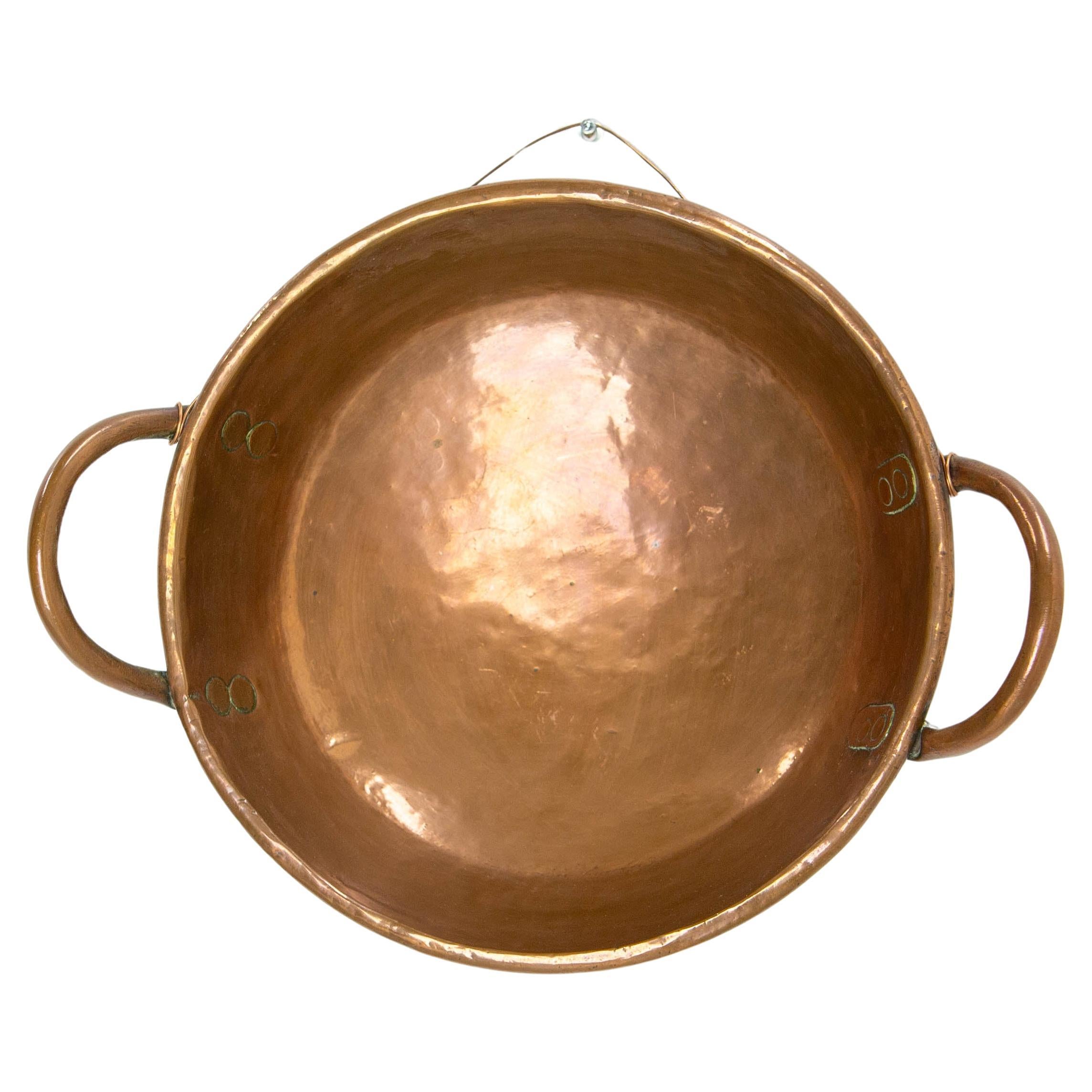French Copper Centerpiece or Wall Decoration, 19th Century