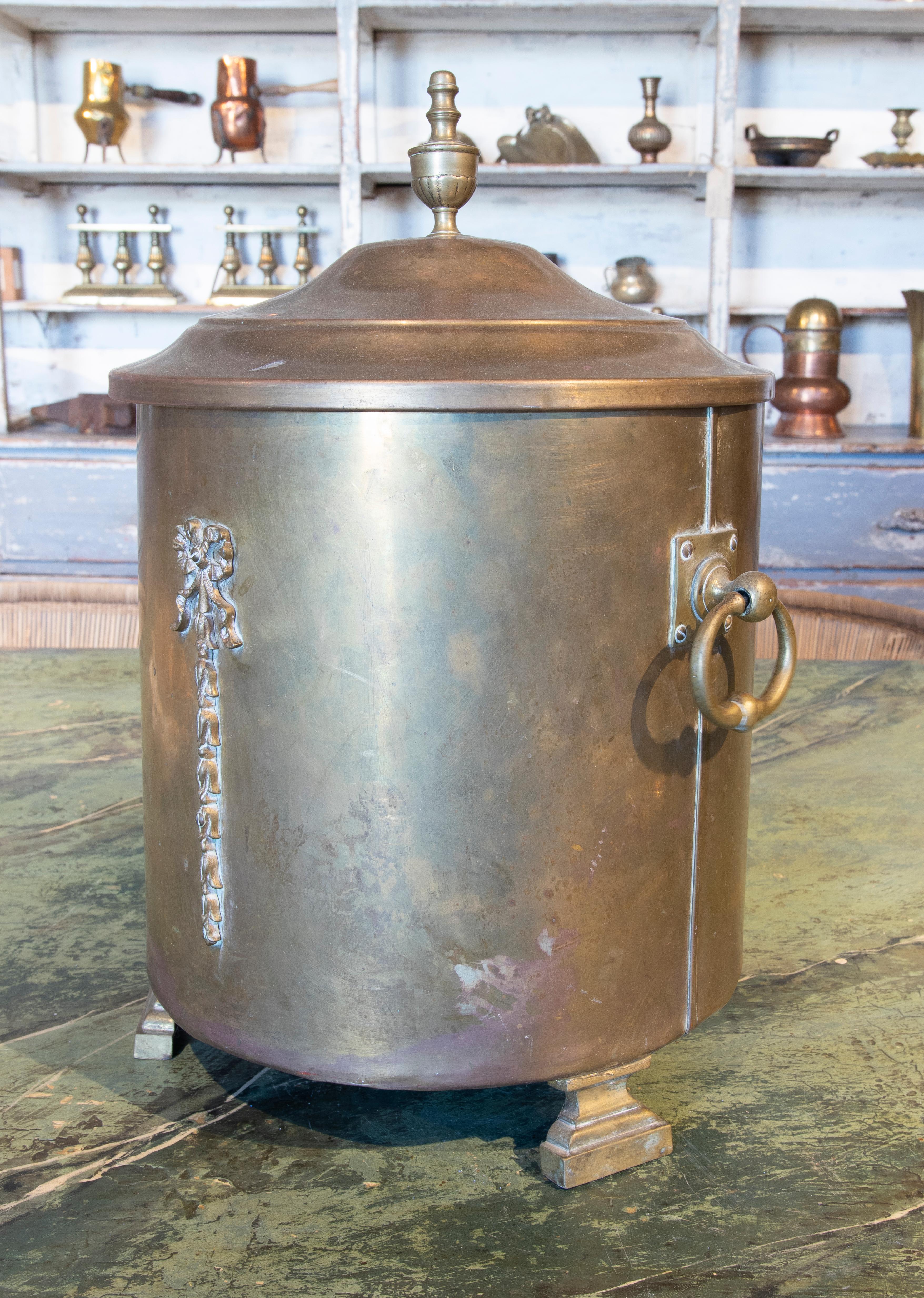 French copper container for Food Preservation.