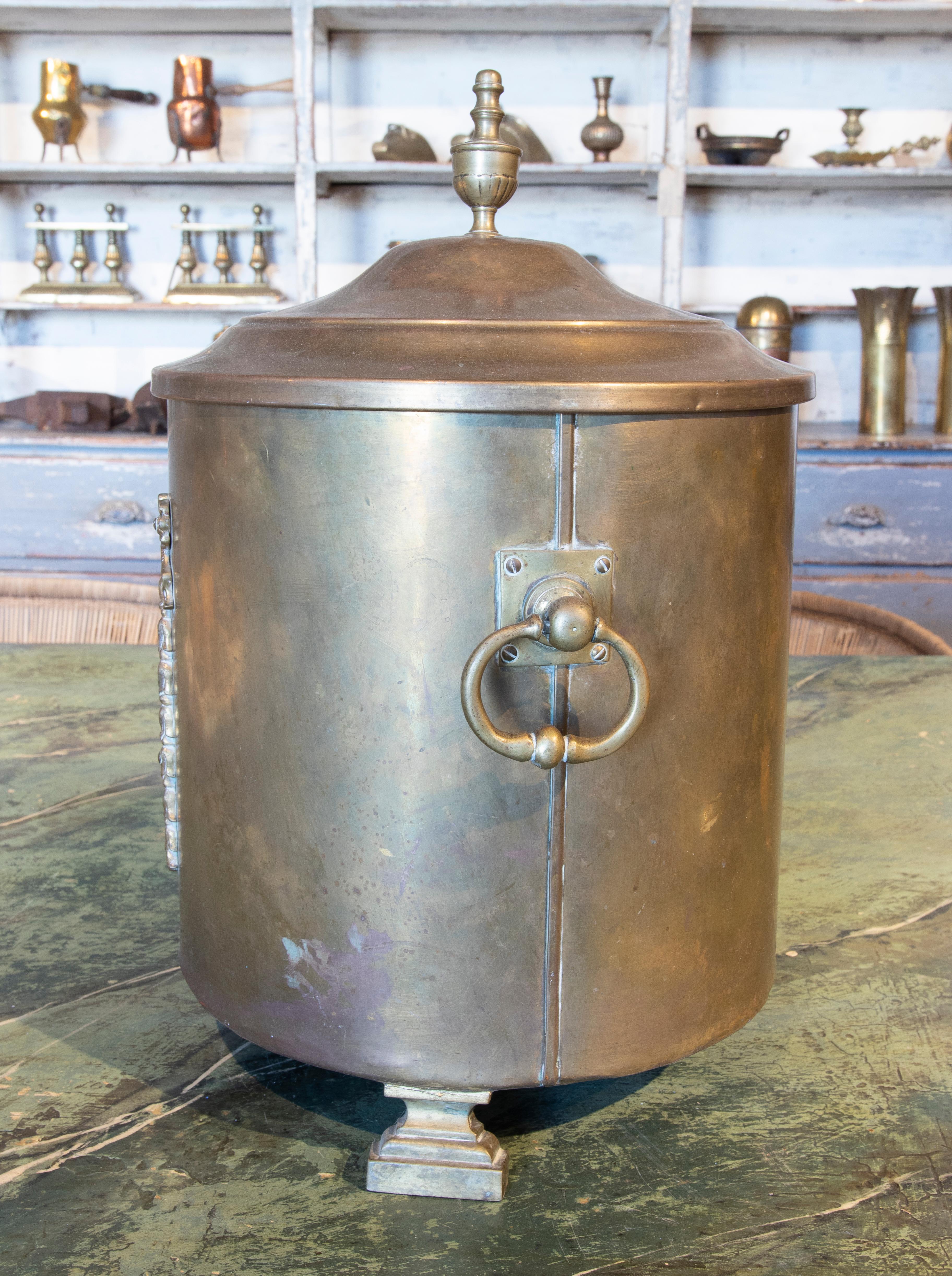 French Copper Container for Food Preservation In Good Condition For Sale In Marbella, ES