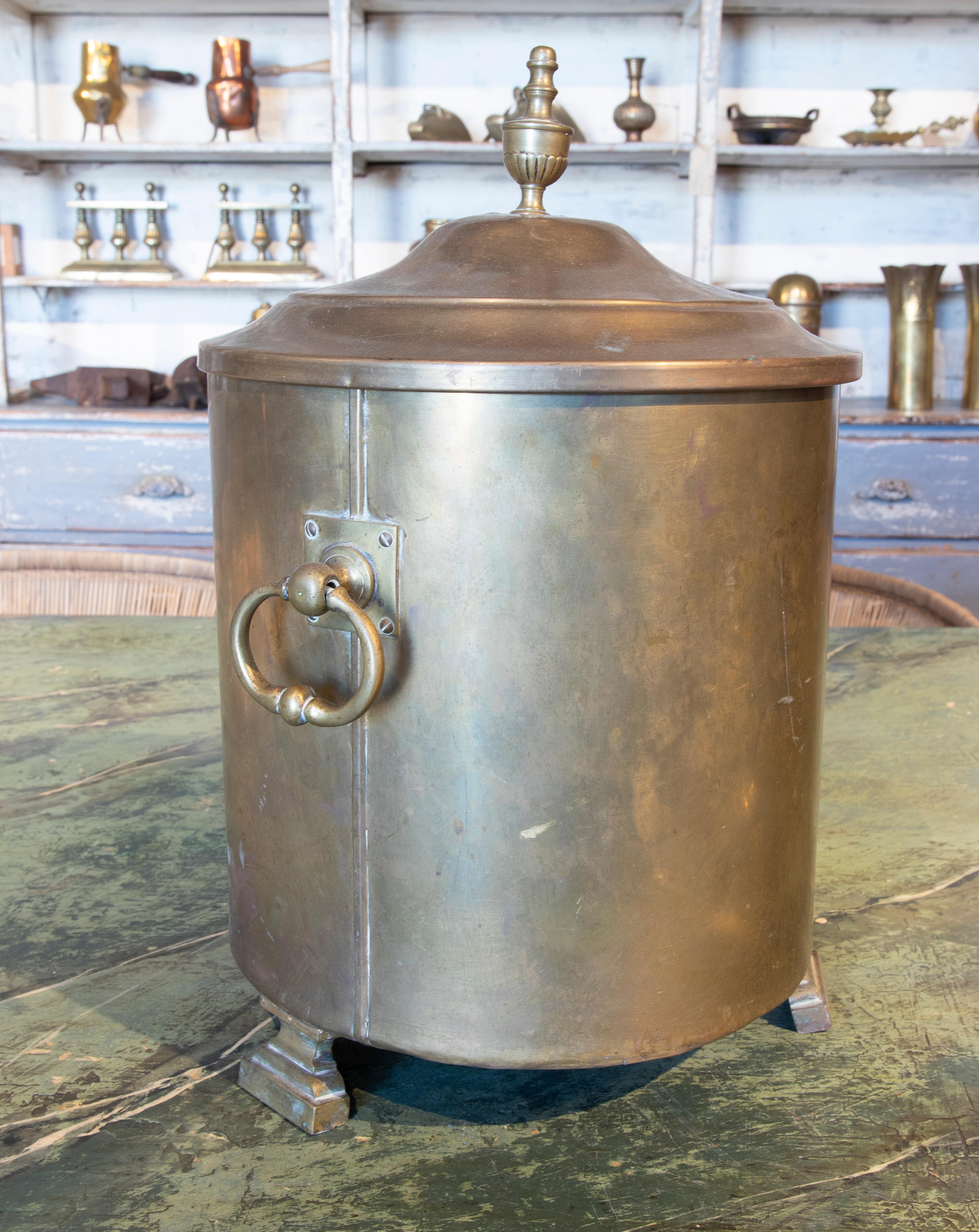 20th Century French Copper Container for Food Preservation For Sale