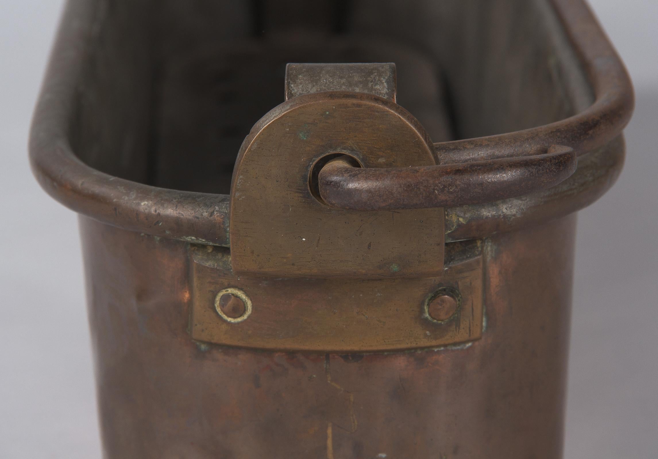 French Copper Fish Kettle Poissonniere, Late 19th Century 10