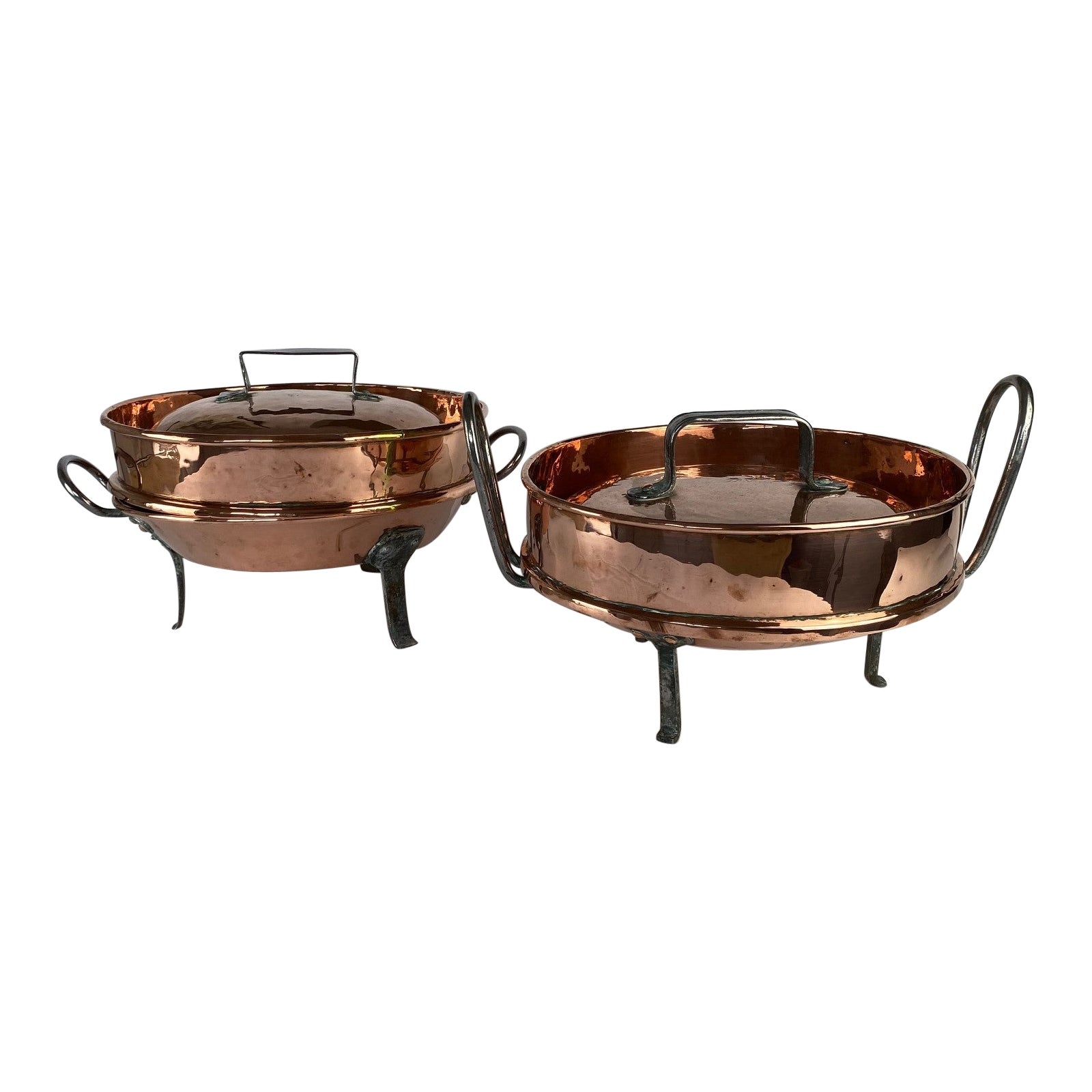 French Copper Large Tourtiere, 18th Century