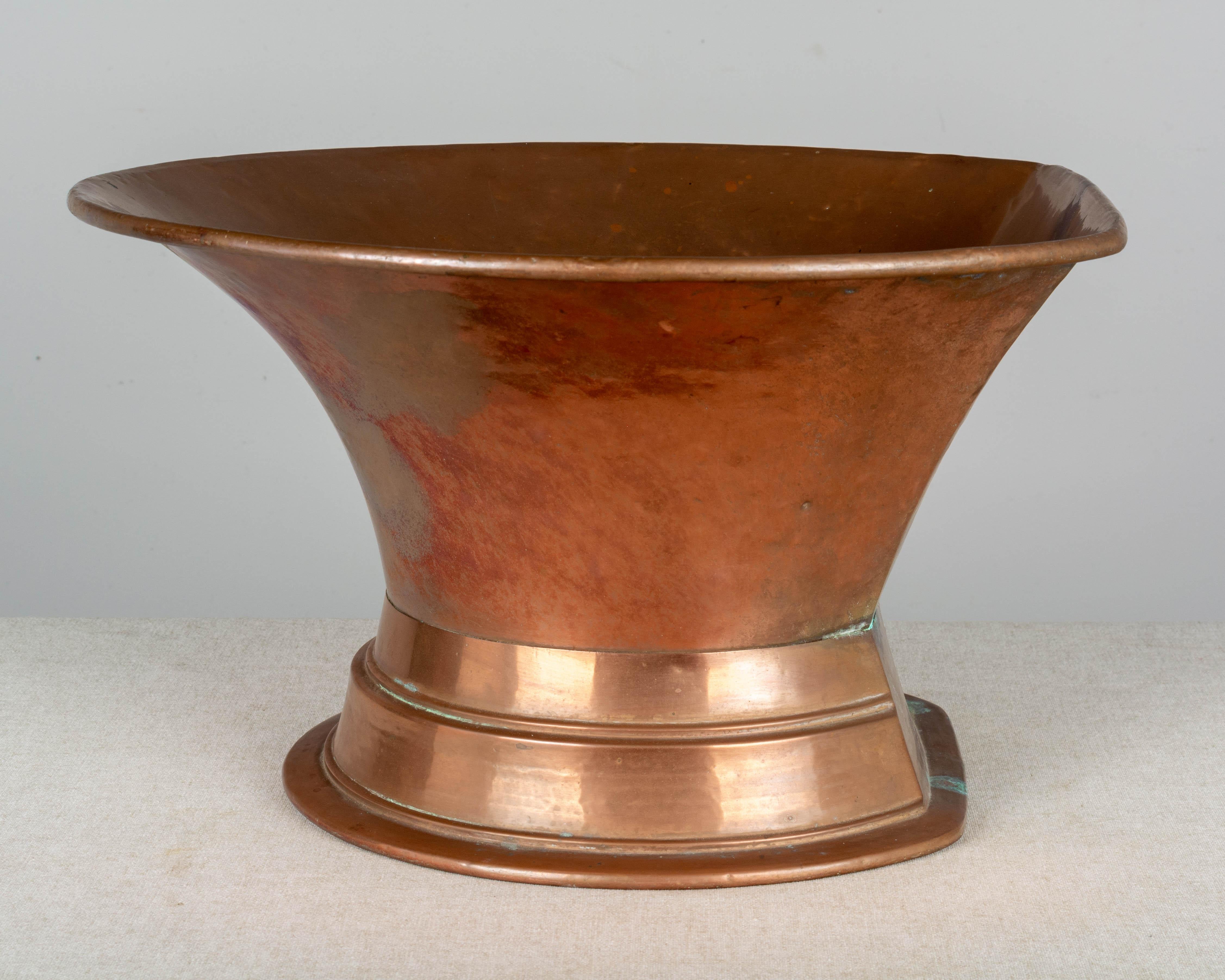French Copper Lavabo with Large Basin 6