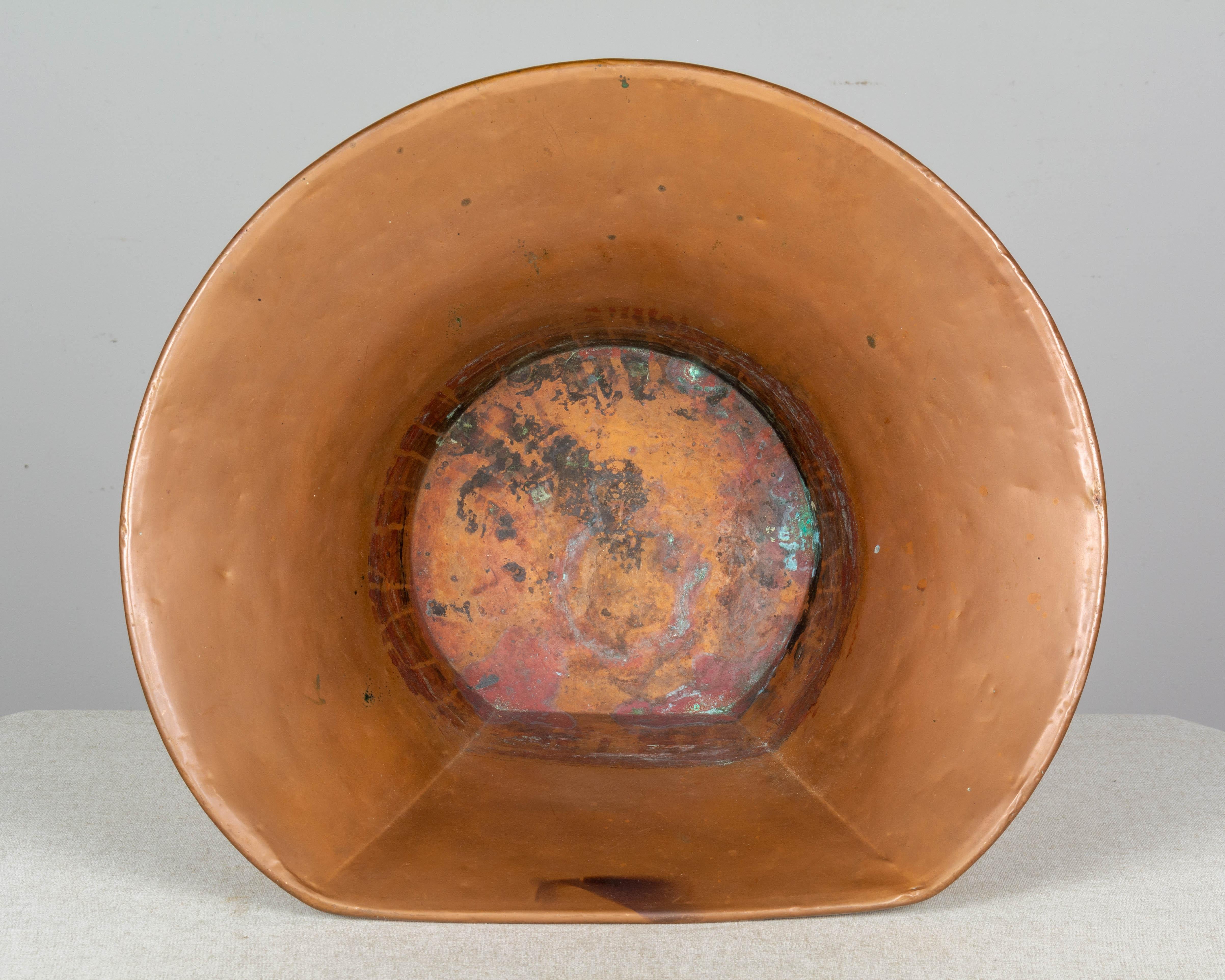 French Copper Lavabo with Large Basin 8