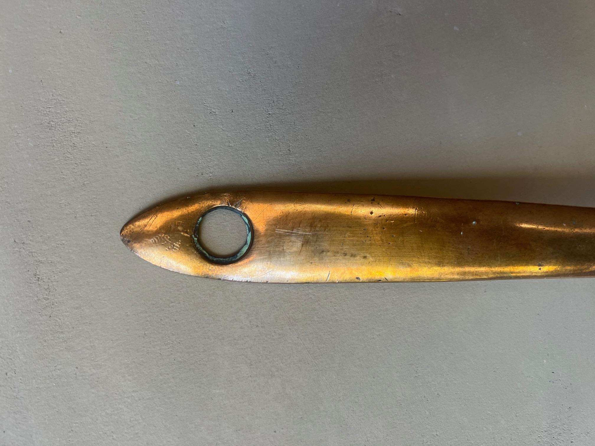 Early 20th Century French Copper Lid by Minard Cornu, C. 1910 For Sale