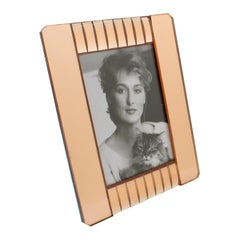 French Copper Pink Mirror Large Picture Frame