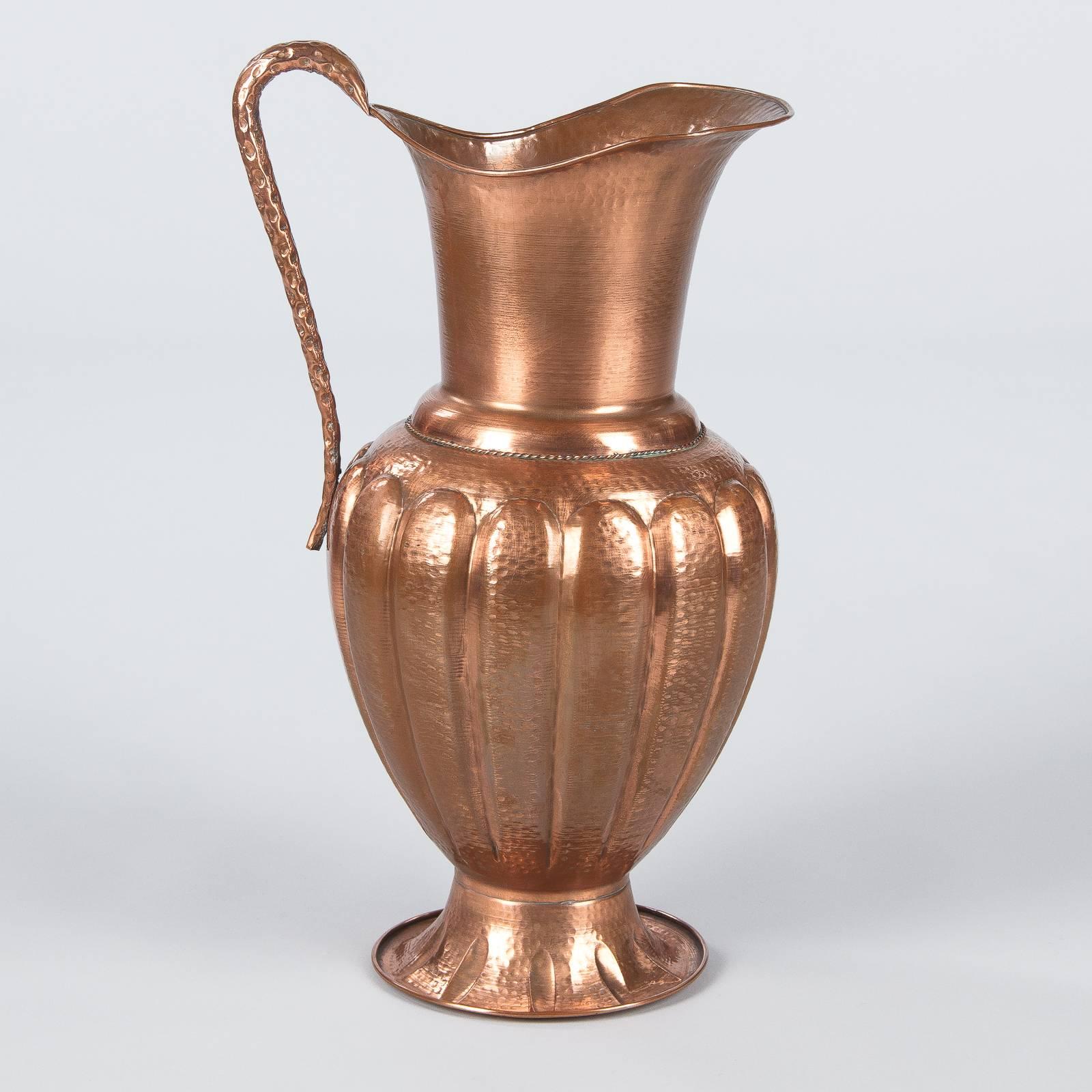 French Copper Pitcher or Umbrella Stand, 1950s 4