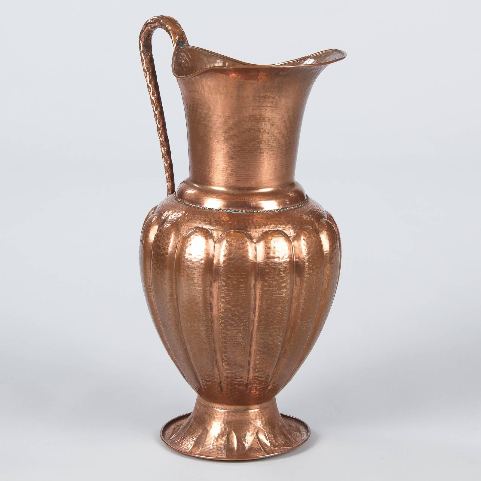 French Copper Pitcher or Umbrella Stand, 1950s 6