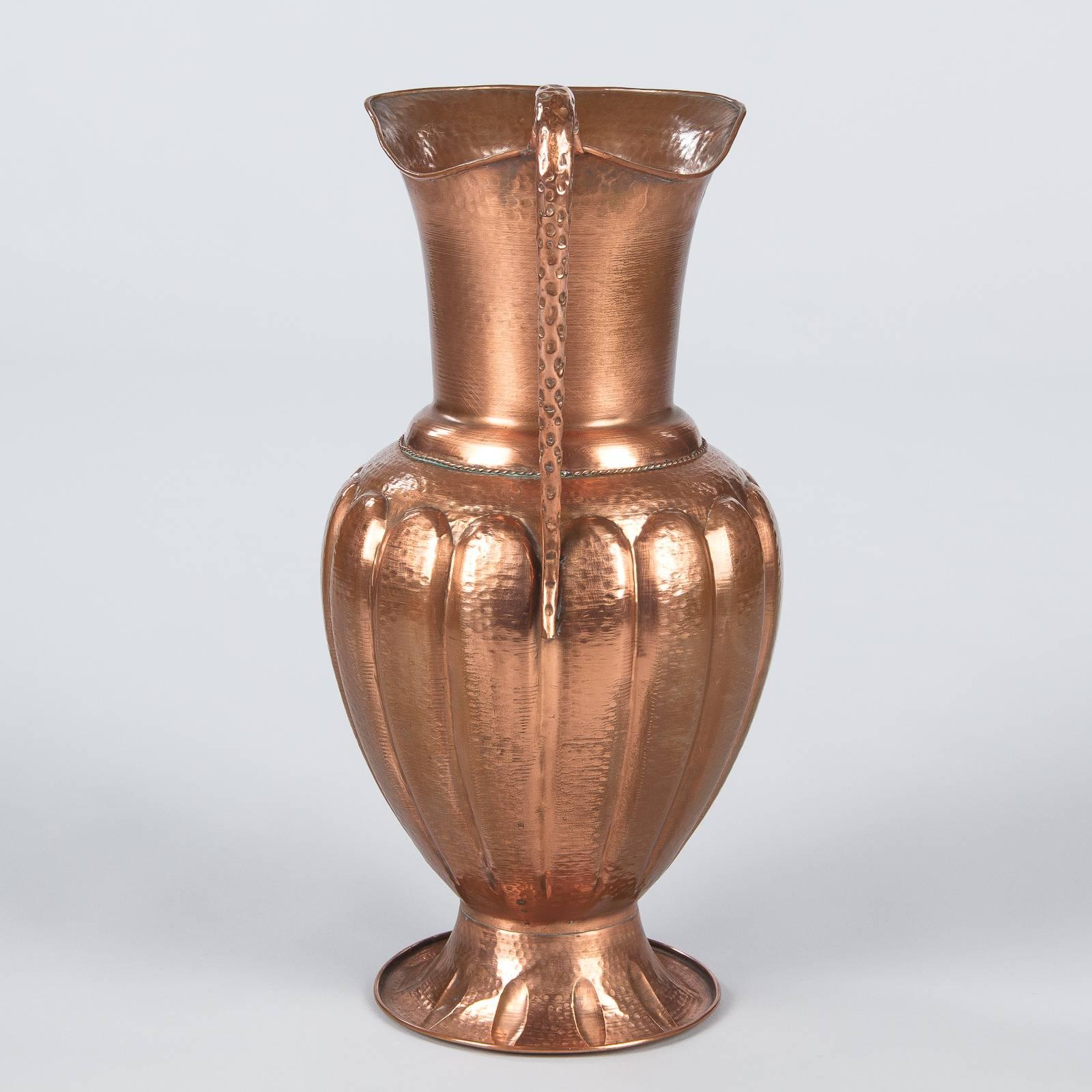 French Copper Pitcher or Umbrella Stand, 1950s 8