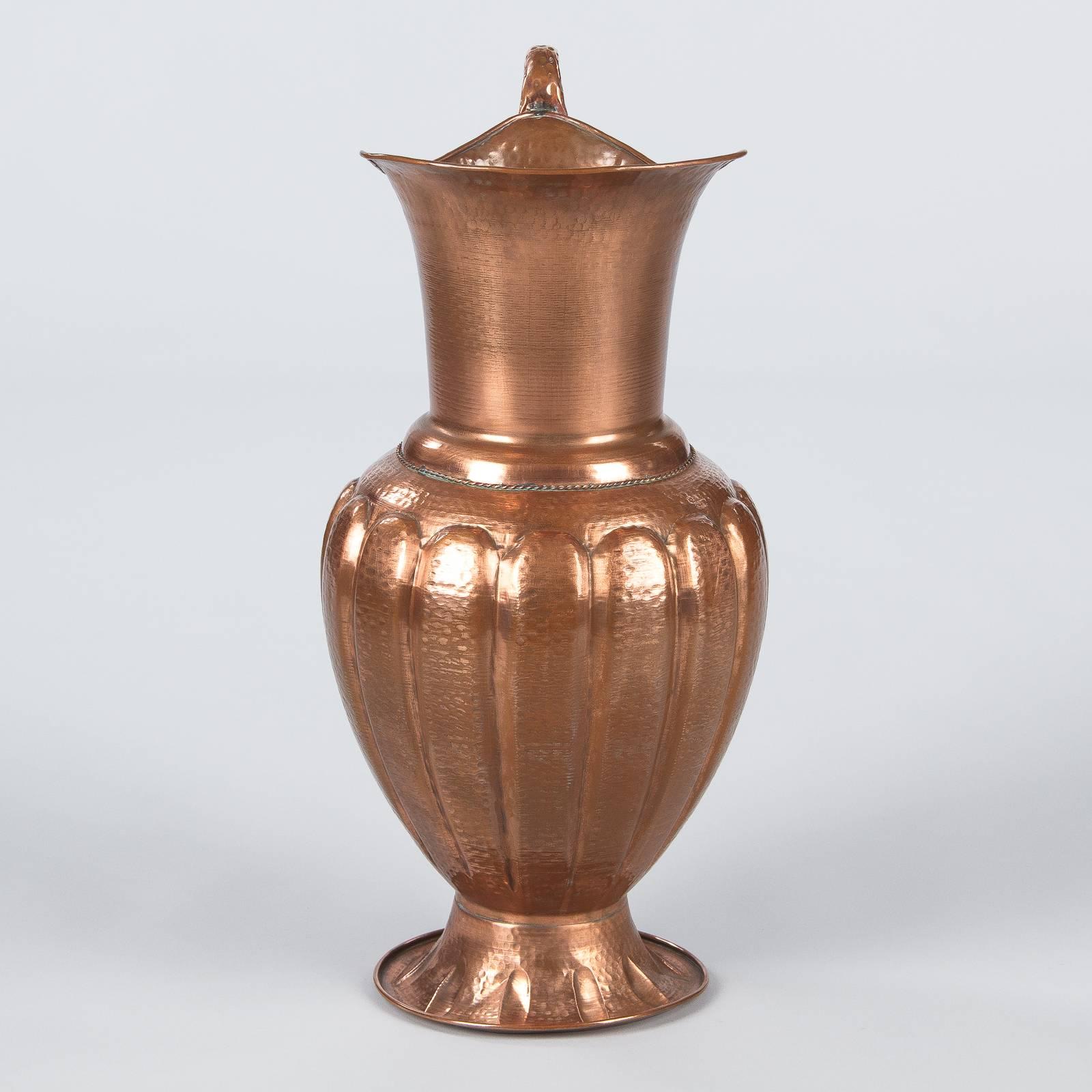 French Copper Pitcher or Umbrella Stand, 1950s 9